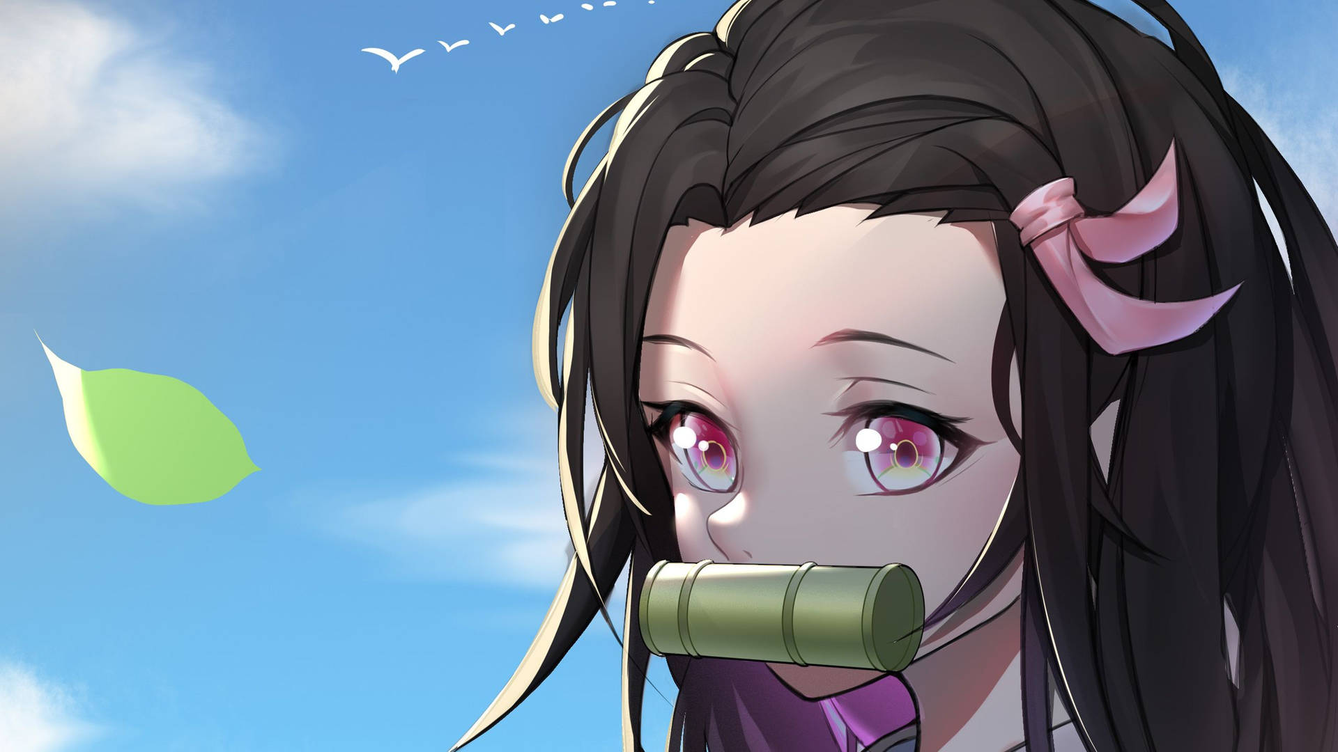 Demon Slayer Nezuko Cute Close Up Background