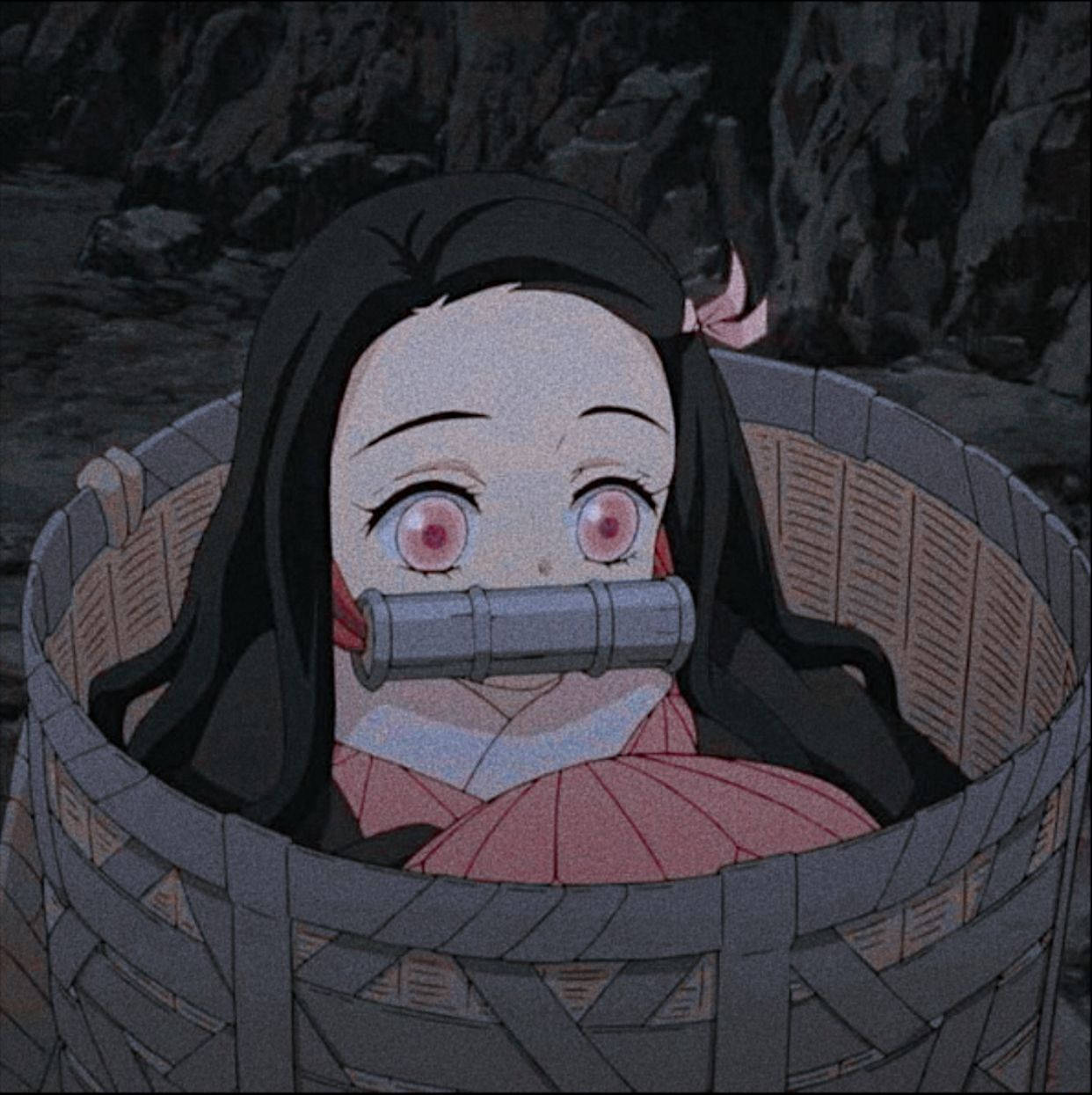 Demon Slayer Nezuko Cute Eyes Background