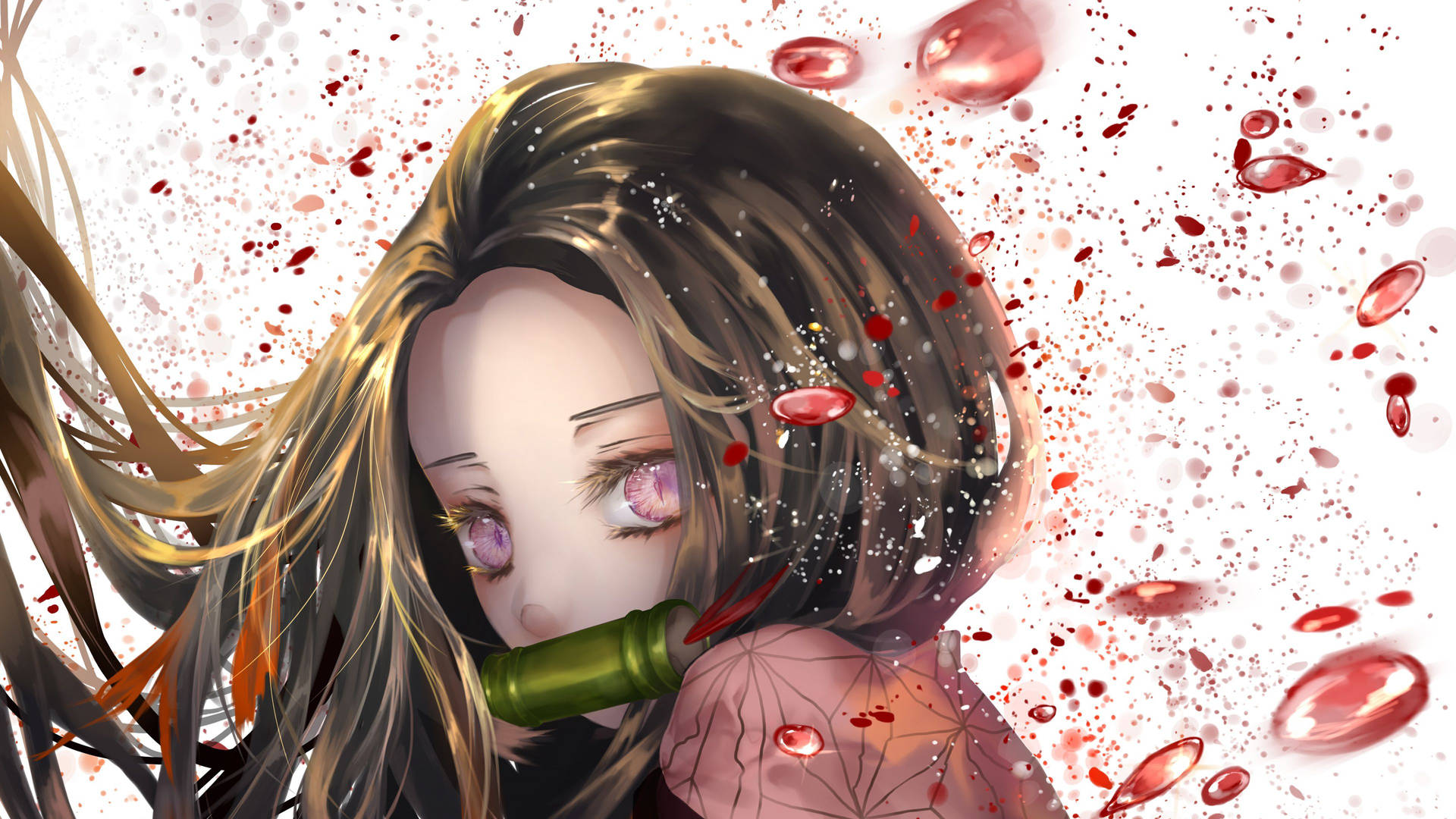 Demon Slayer Nezuko Cute Face Background