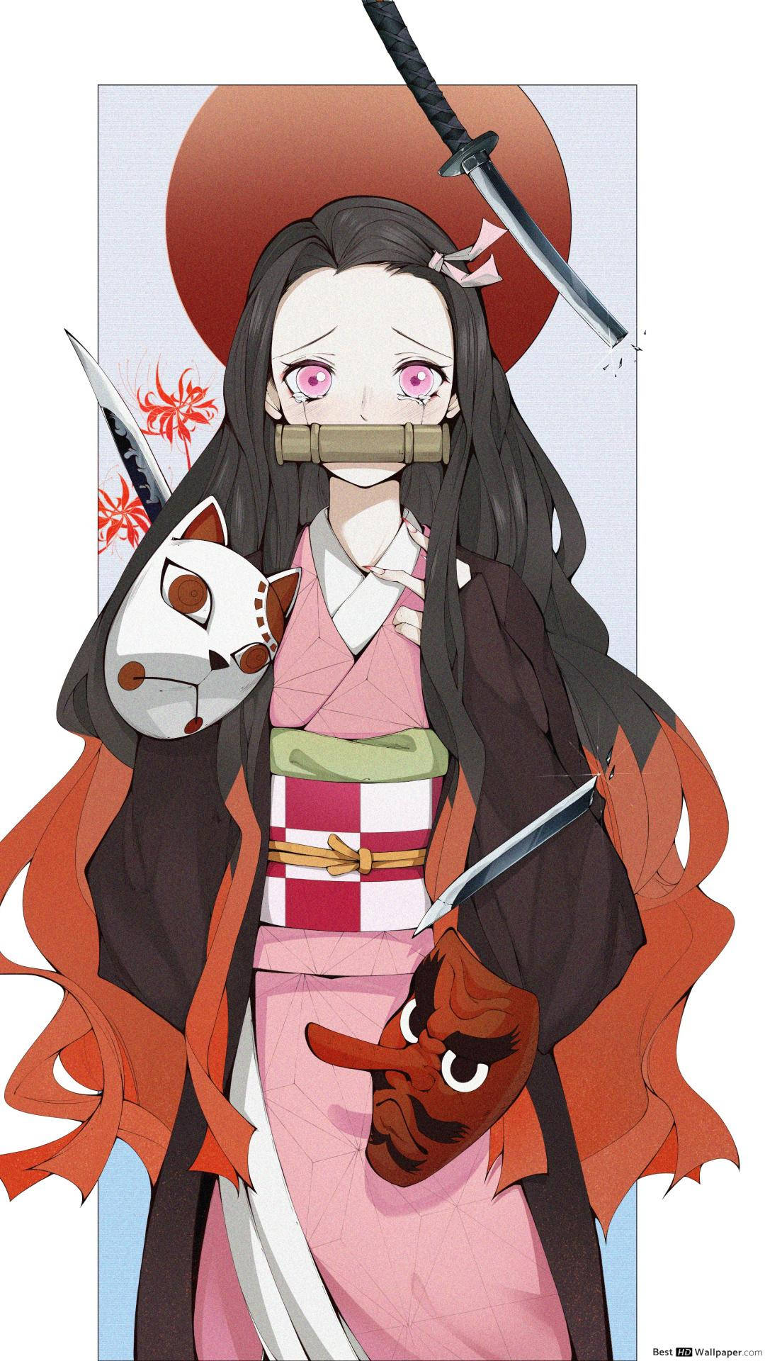 Demon Slayer Nezuko Cute Image Background