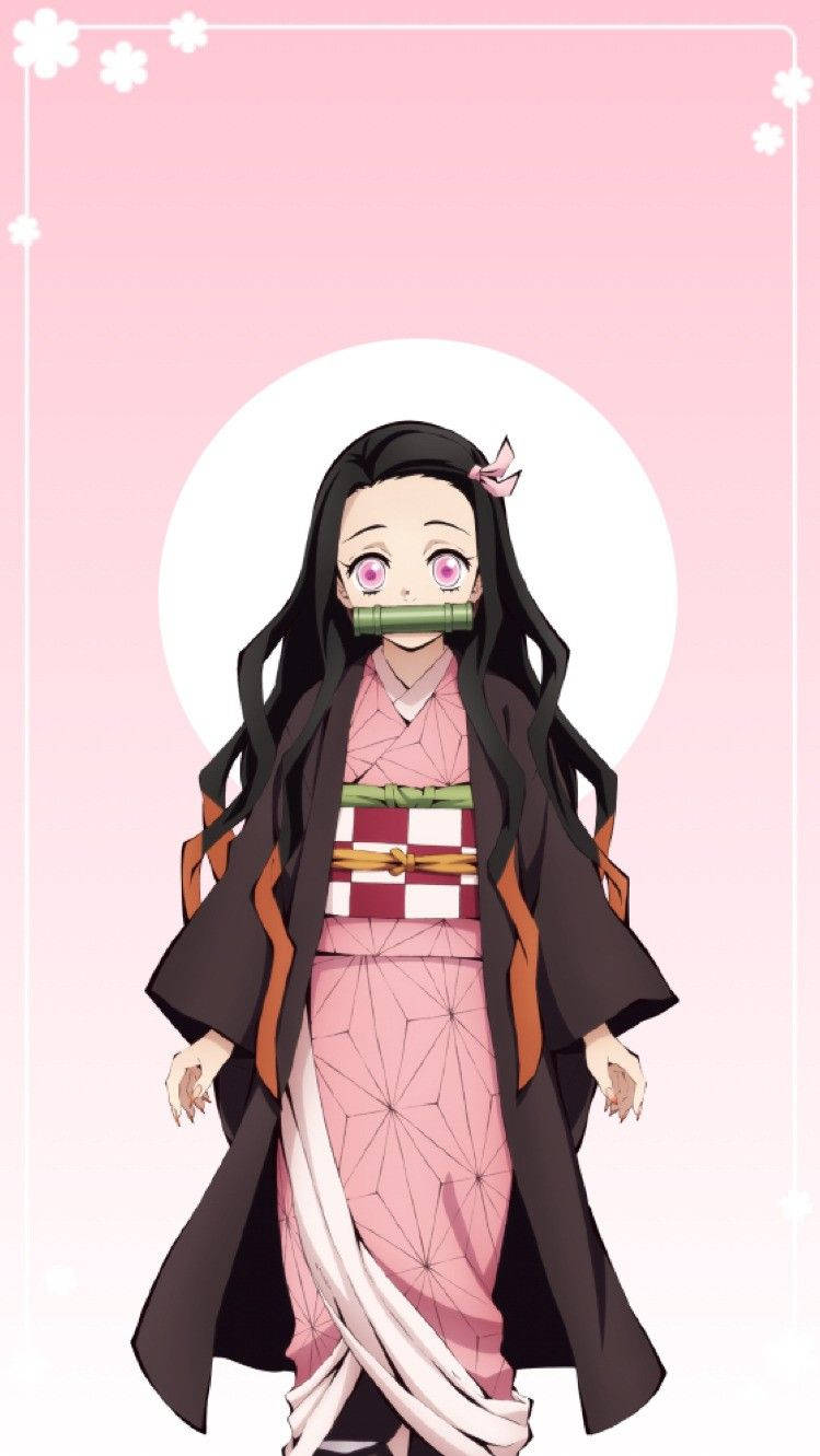 Demon Slayer Nezuko Cute Outfit Background