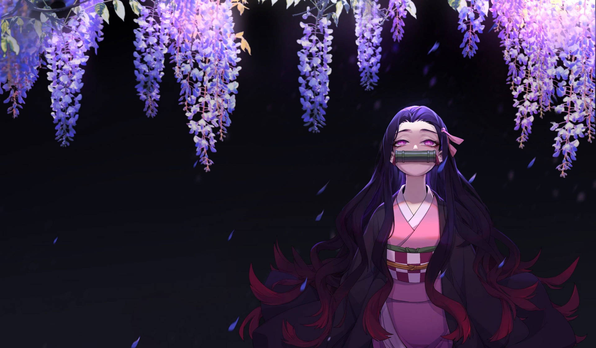 Demon Slayer Nezuko Cute Setting Background