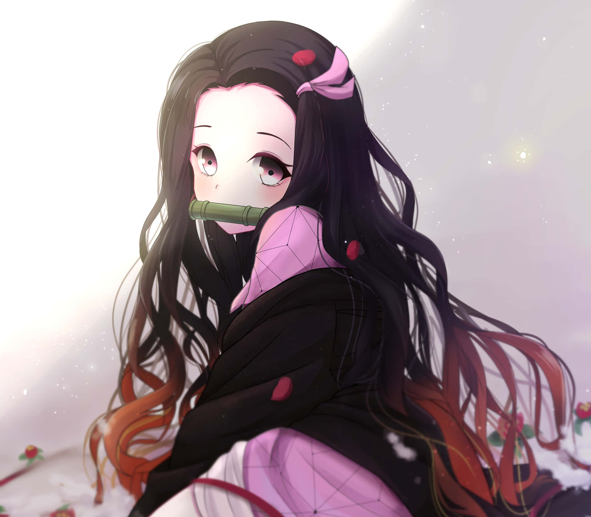 Demon Slayer Nezuko Kaminari Background