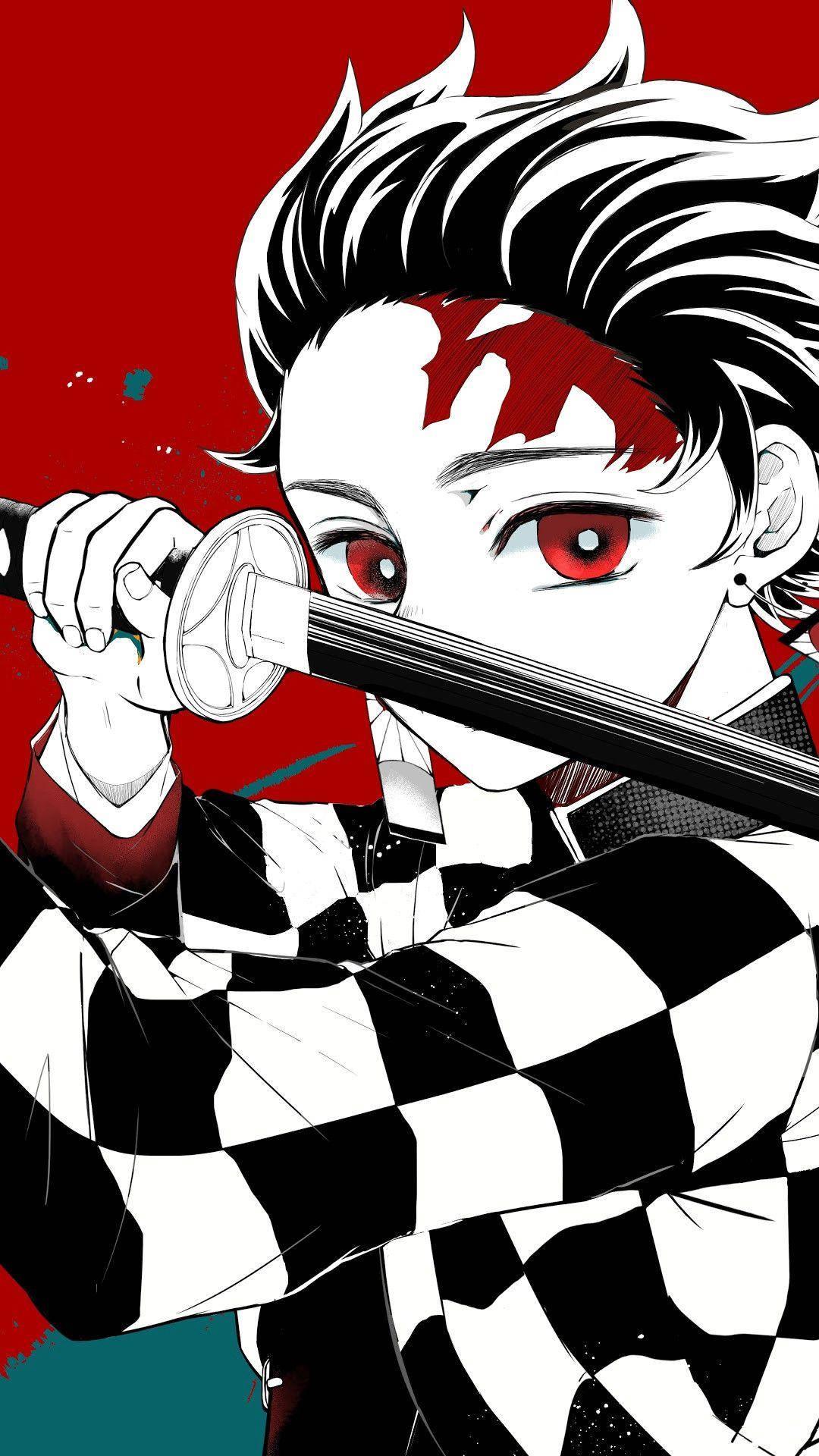 Demon Slayer Phone Illustration Tanjiro Background