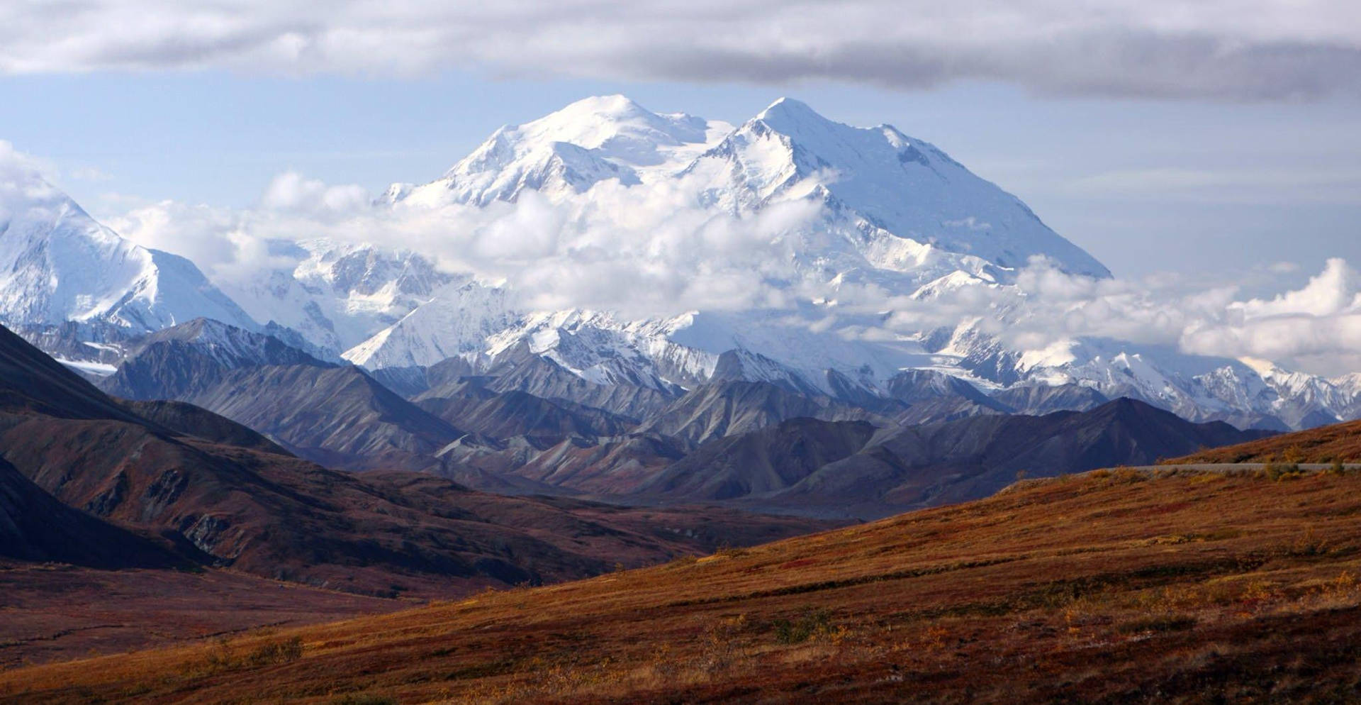 Denali With Clouds