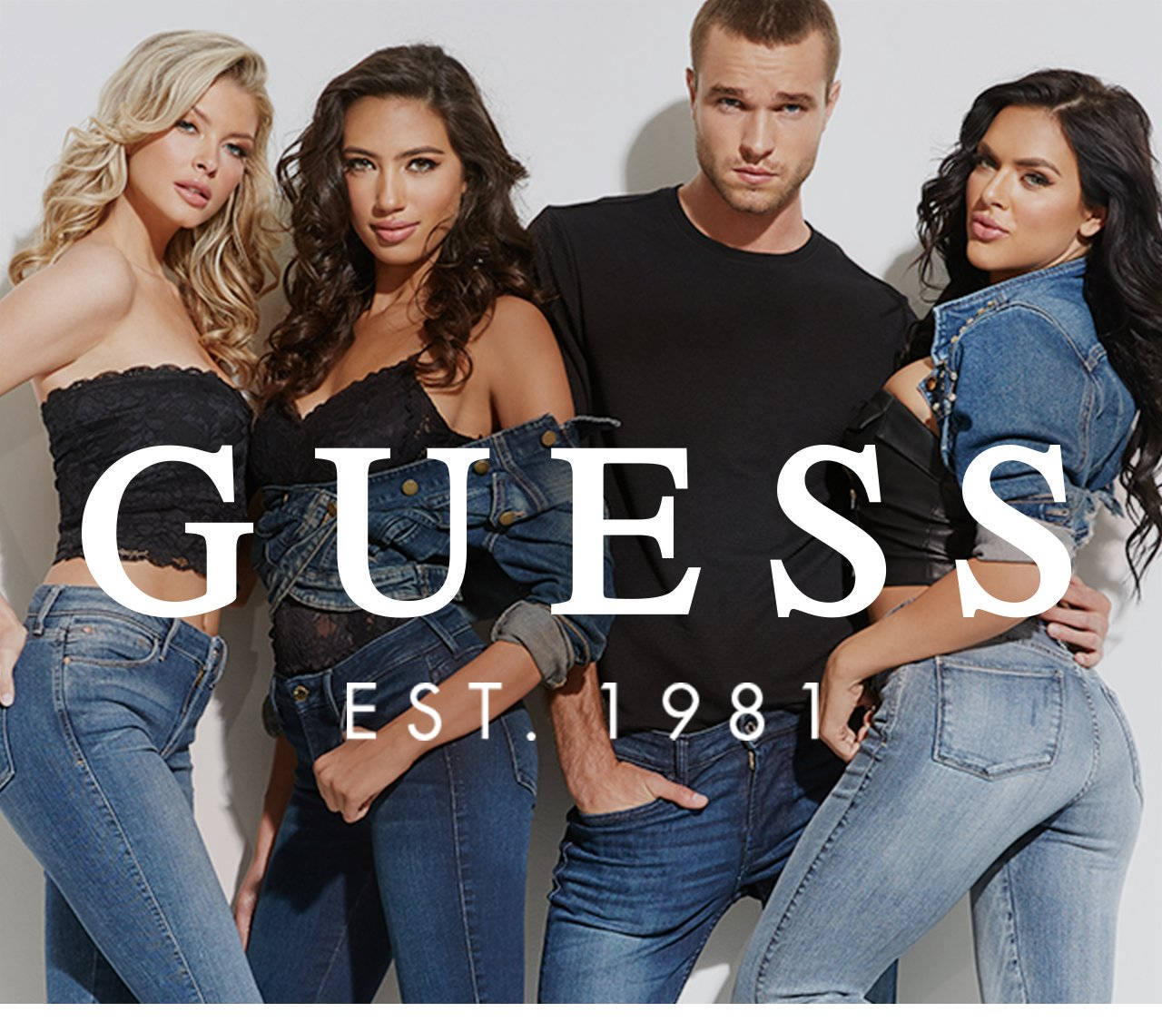 Denim Guess Overall Outfits Background