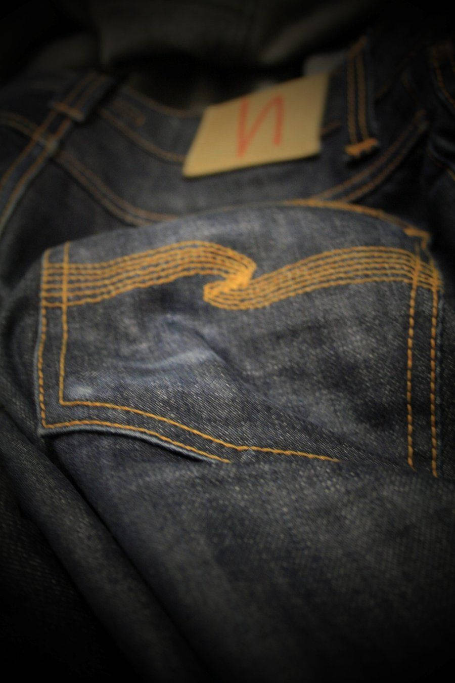 Denim Jeans Back Pocket Design Background