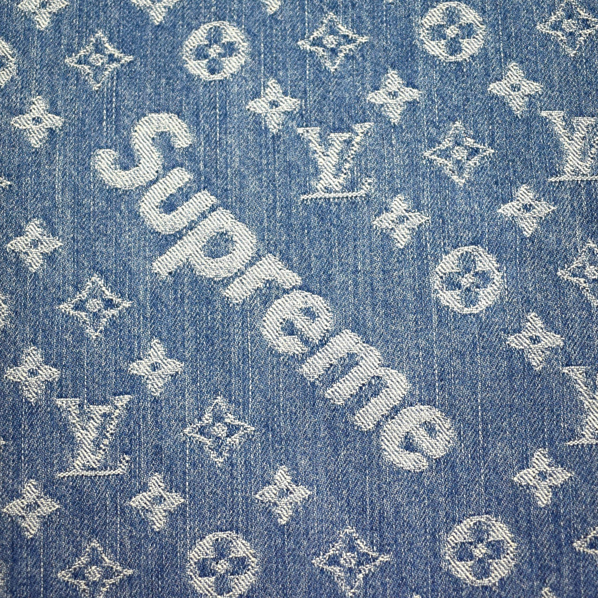 Denim Supreme Louis Vuitton Fabric Background