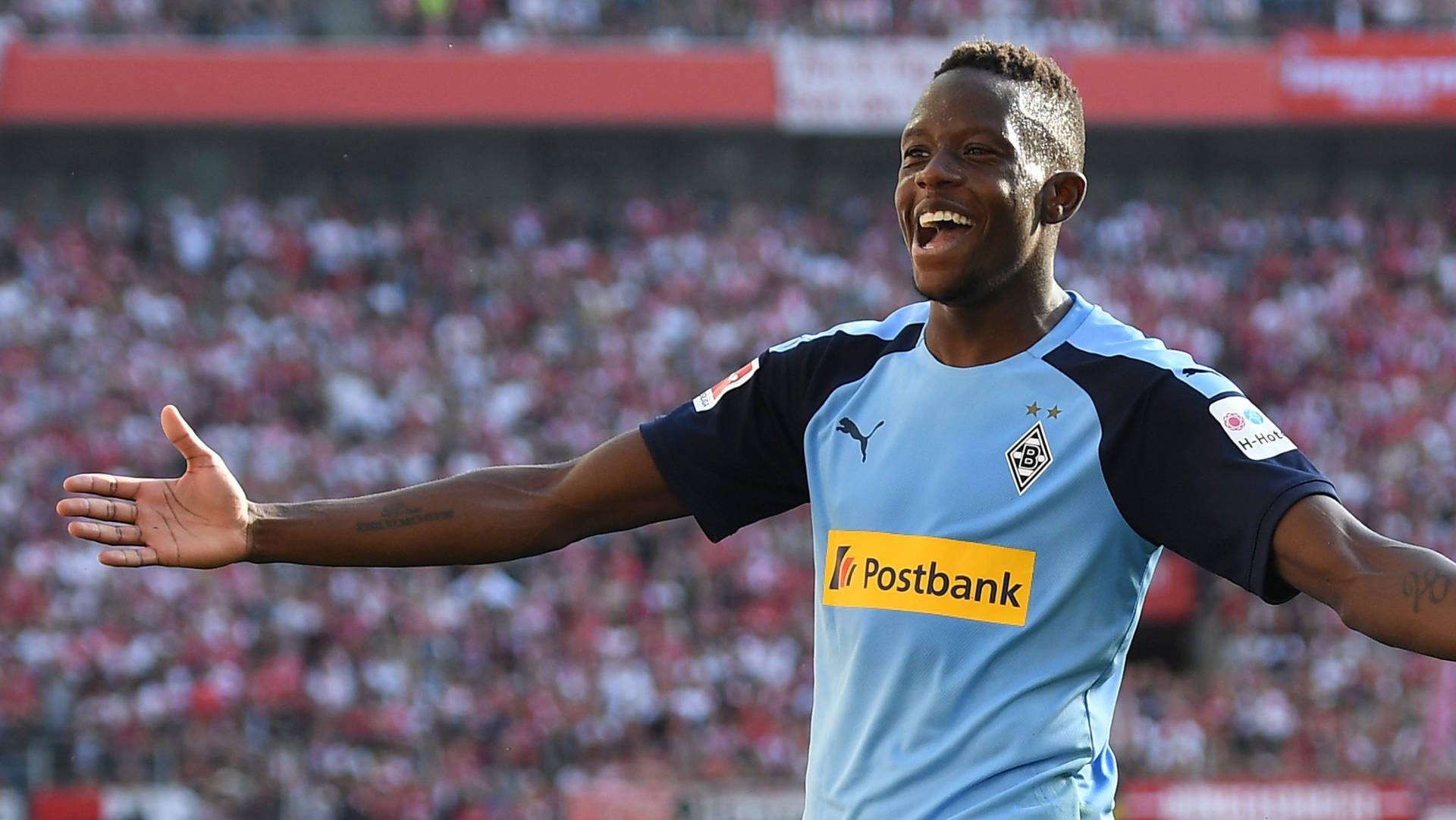 Denis Zakaria Celebrating With Open Arms