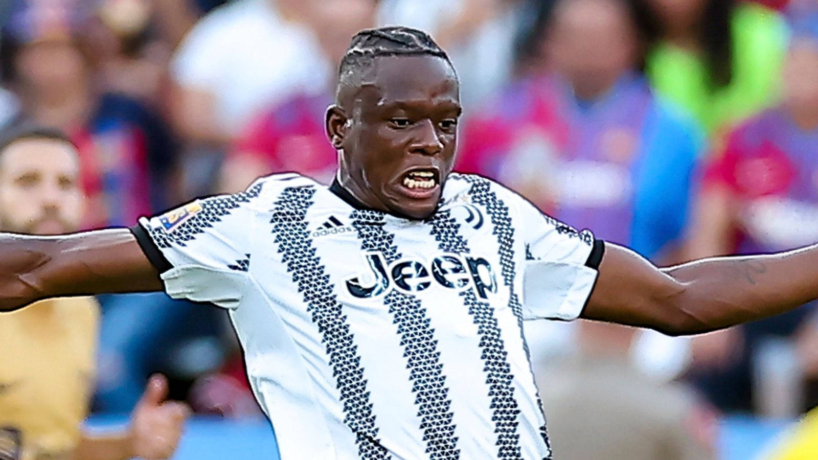 Denis Zakaria Making Funny Face During A Football Match