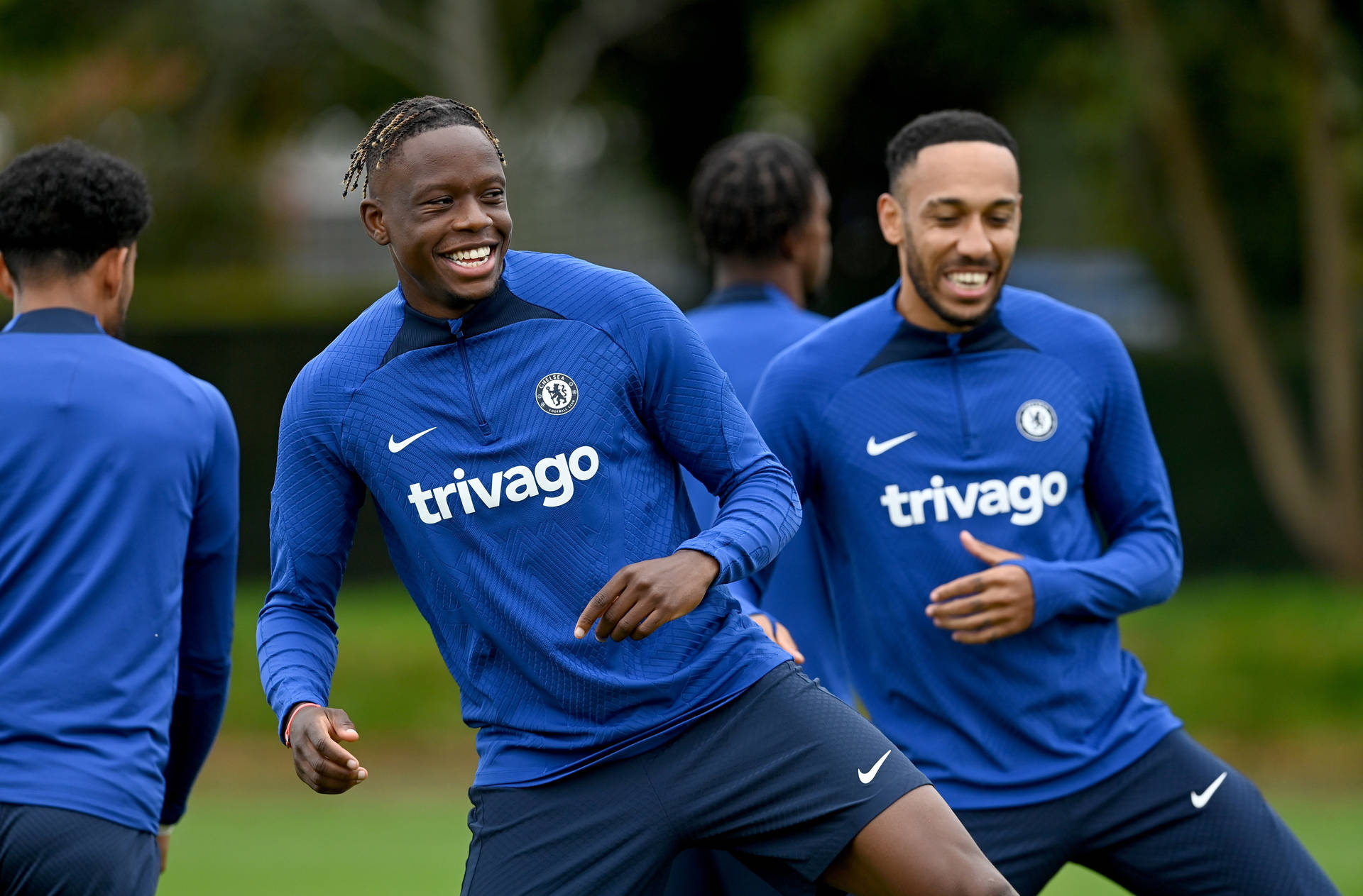 Denis Zakaria With Pierre-emerick Aubameyang