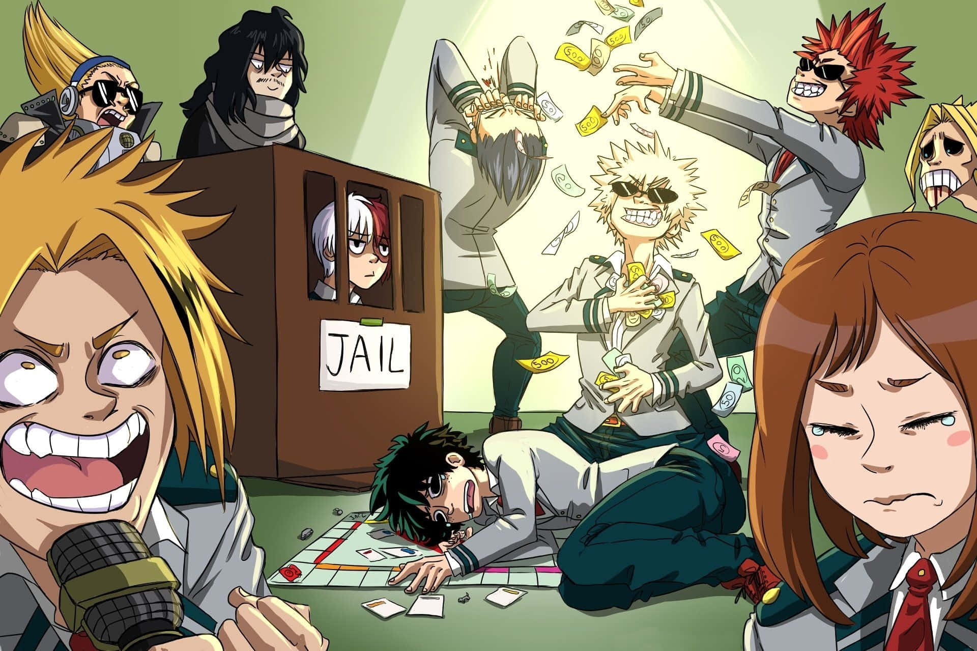 Denki Kaminari And My Hero Academia Characters Background