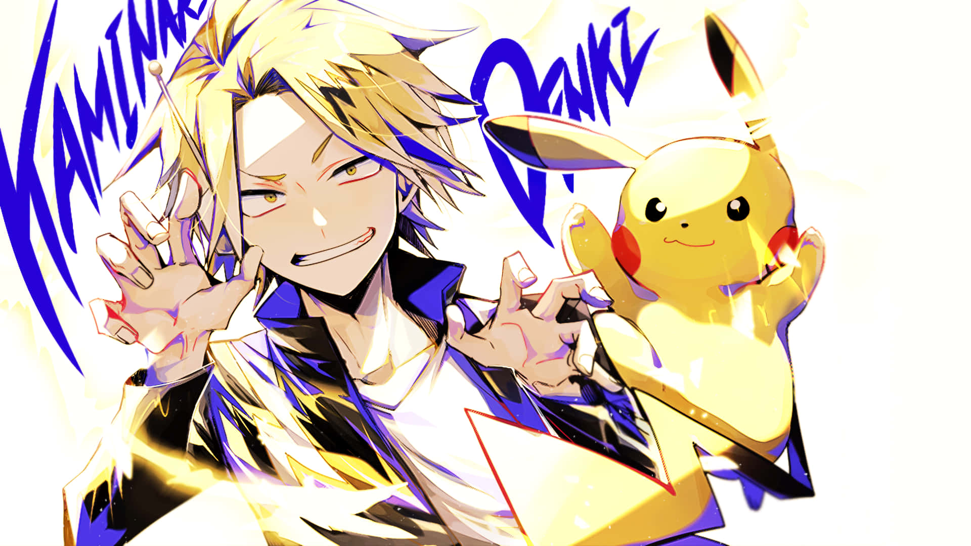 Denki Kaminari And Pikachu Background