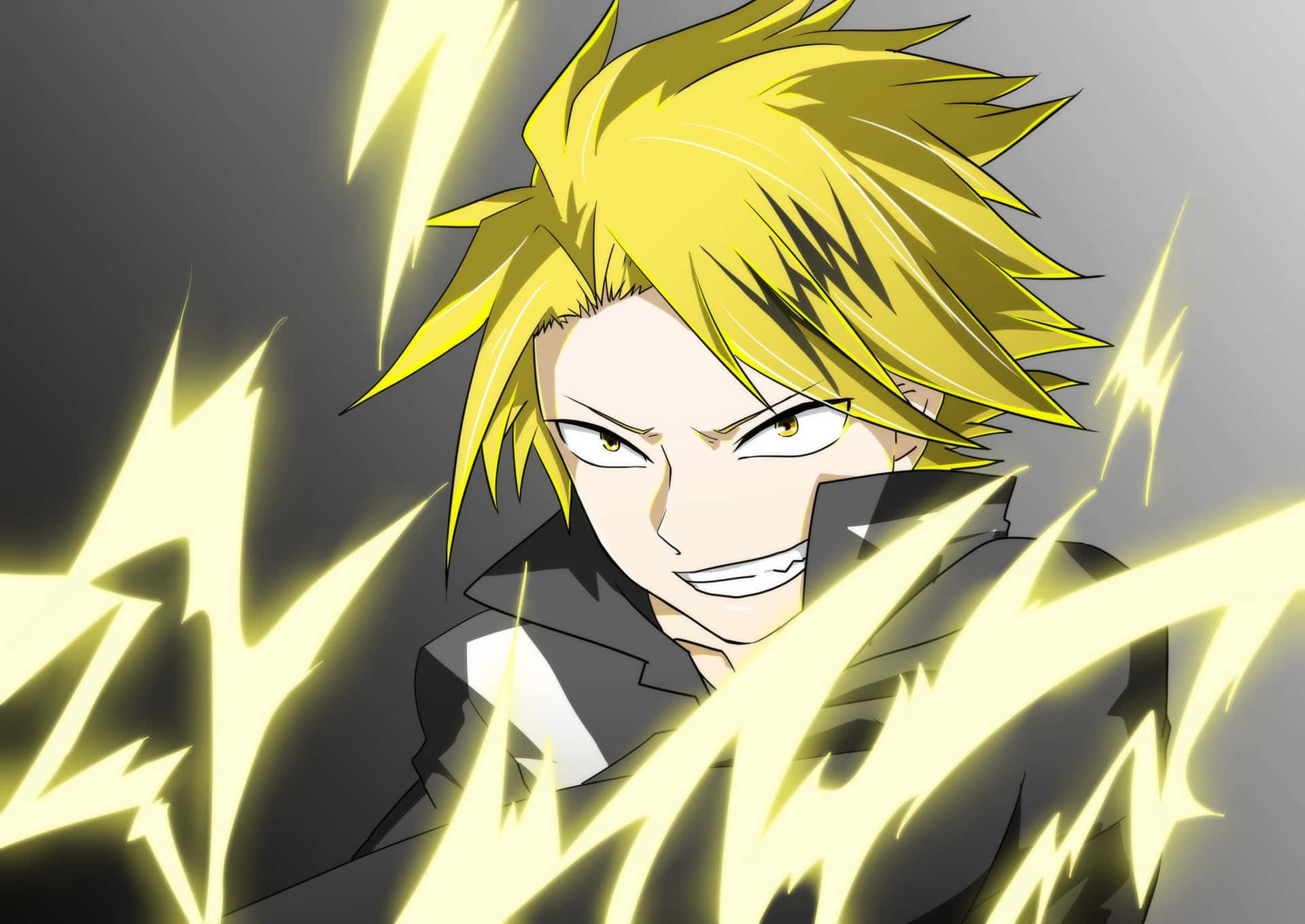 Denki Kaminari Electrifies With A Powerful Bolt Of Lightning. Background