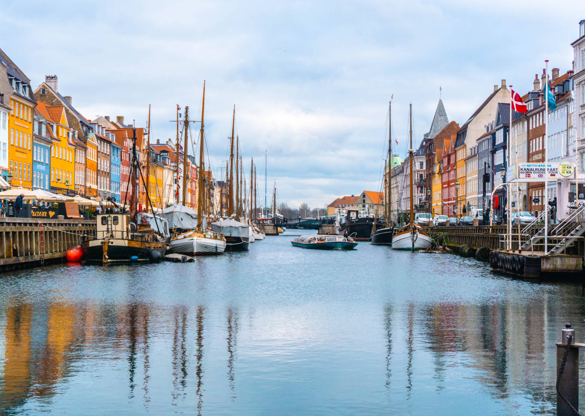 Denmark Nyhavn Canal Background