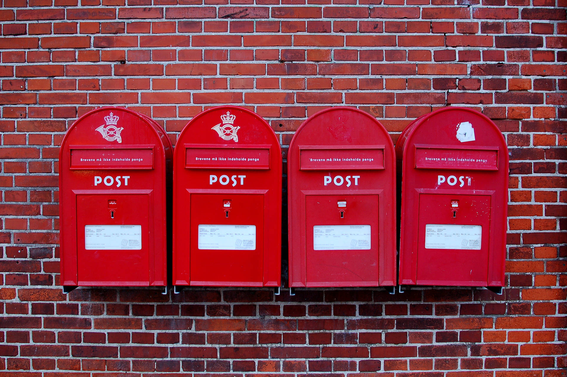 Denmark Post Office Mail Boxes Background