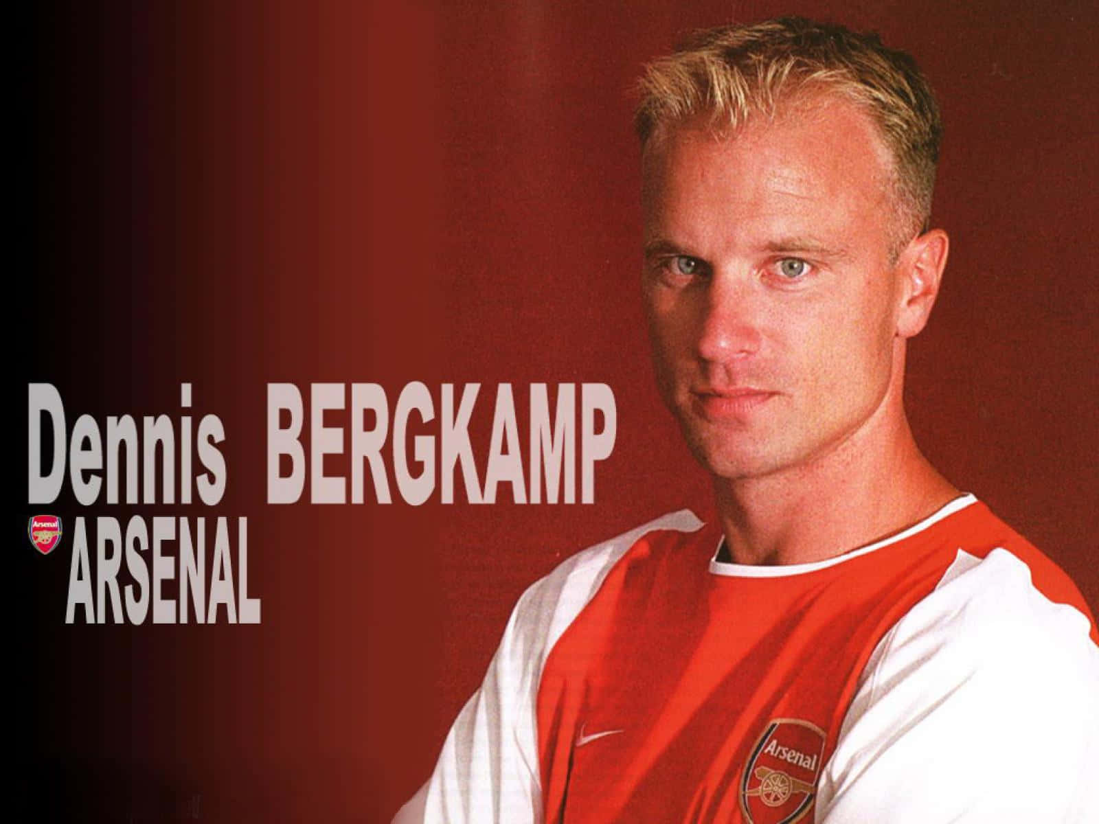 Dennis Bergkamp Arsenal Fc Close-up Shot Background