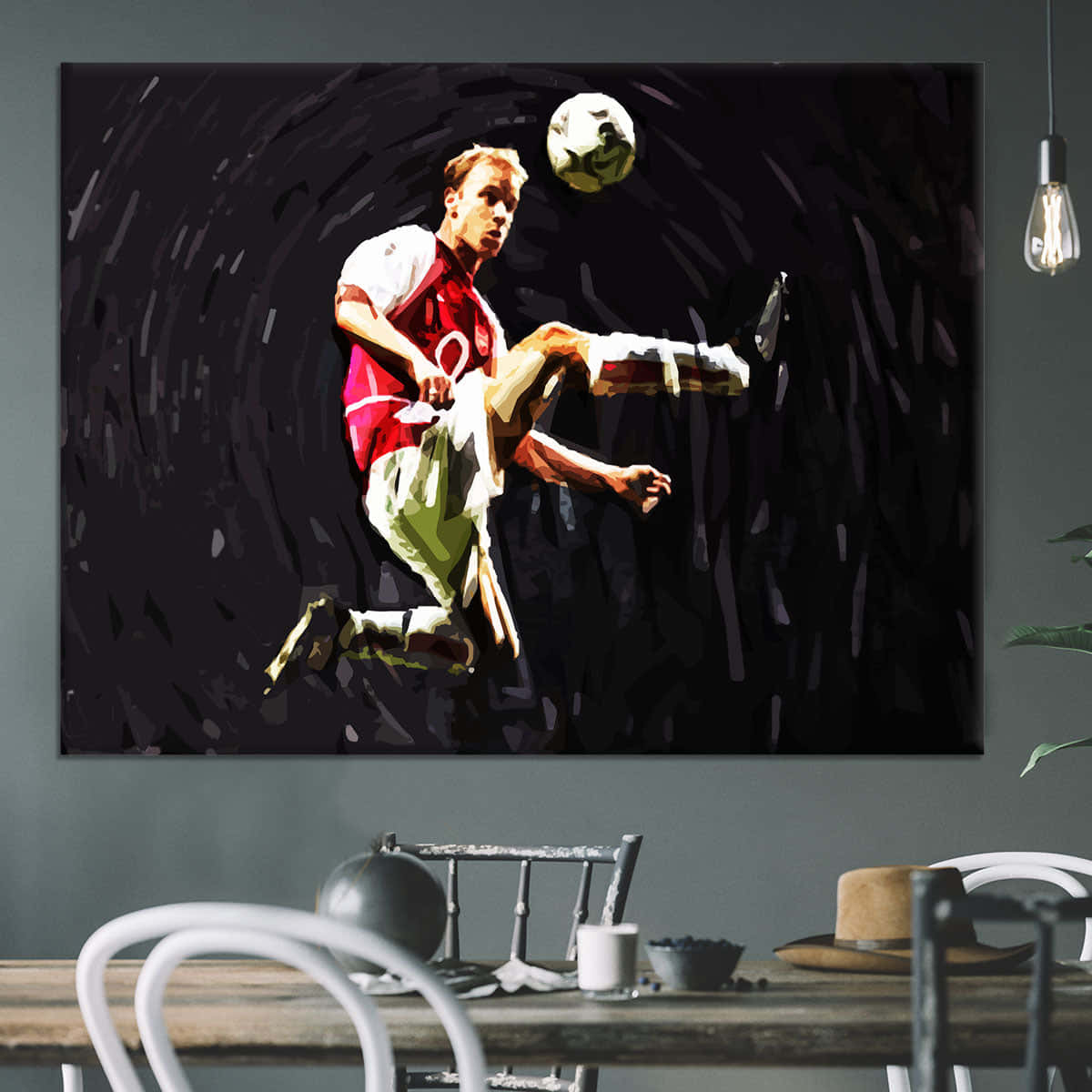 Dennis Bergkamp Paint Art Canvas Studio Wall Background