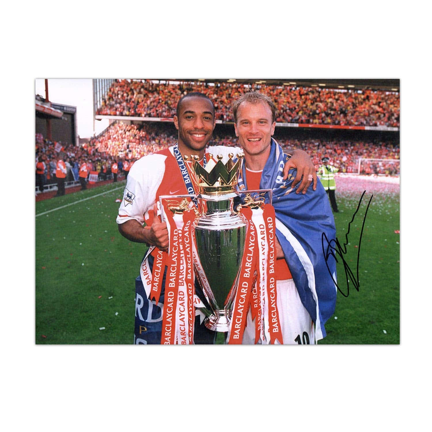 Dennis Bergkamp Thierry Henry Premier League Trophy
