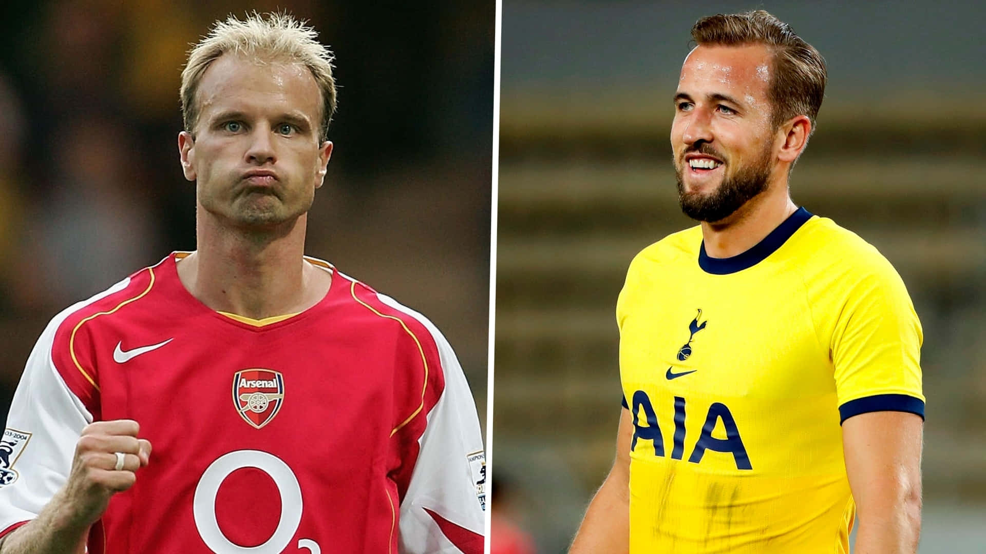 Dennis Bergkamp Vs. Harry Kane Background