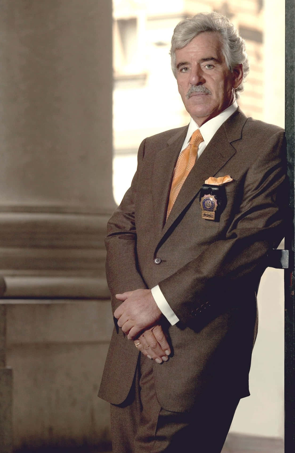 Dennis Farina At A Red Carpet Event Background