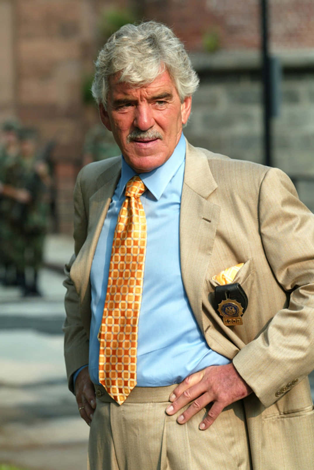 Dennis Farina In A Classic Pose
