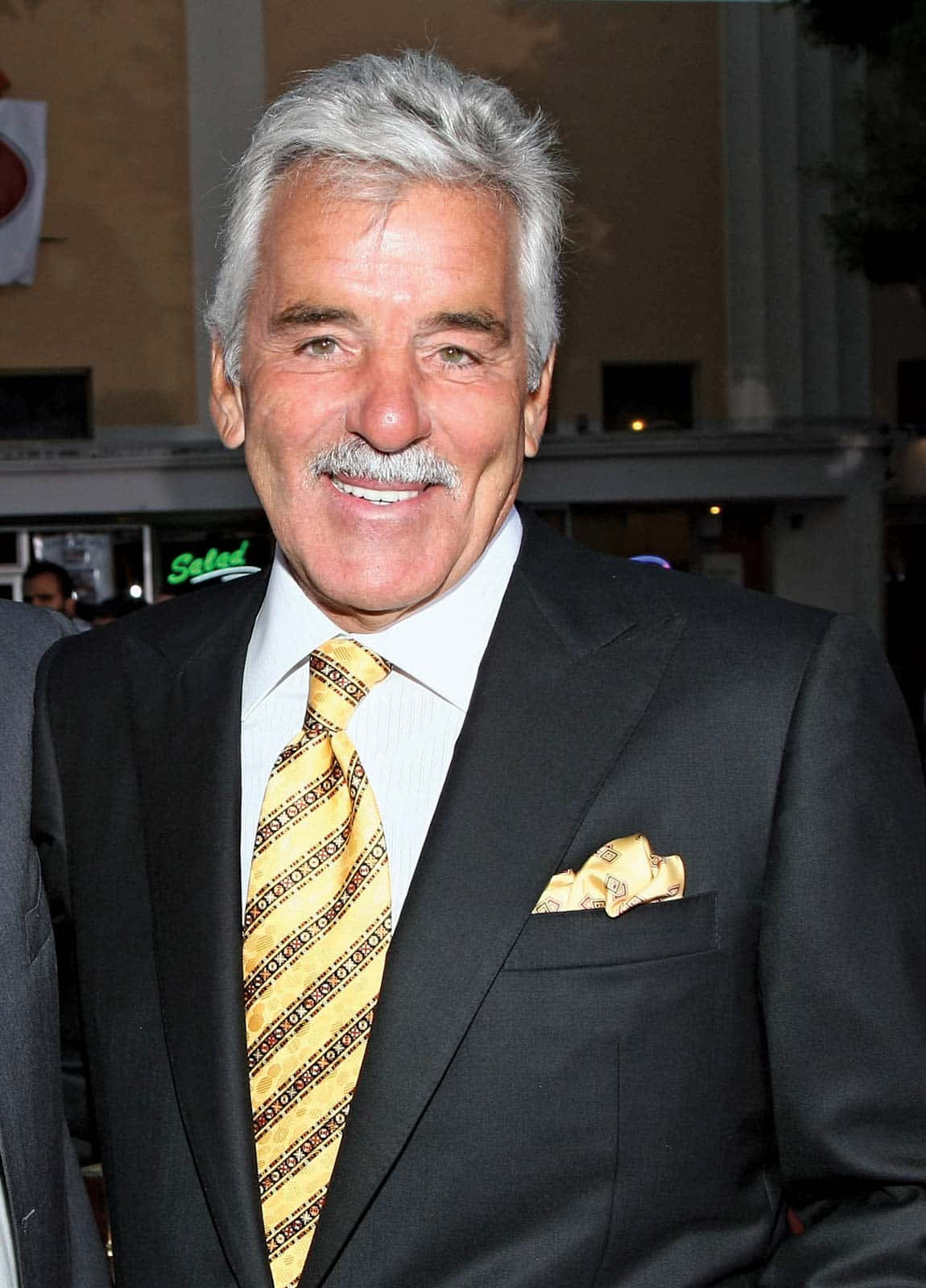Dennis Farina Posing For A Portrait