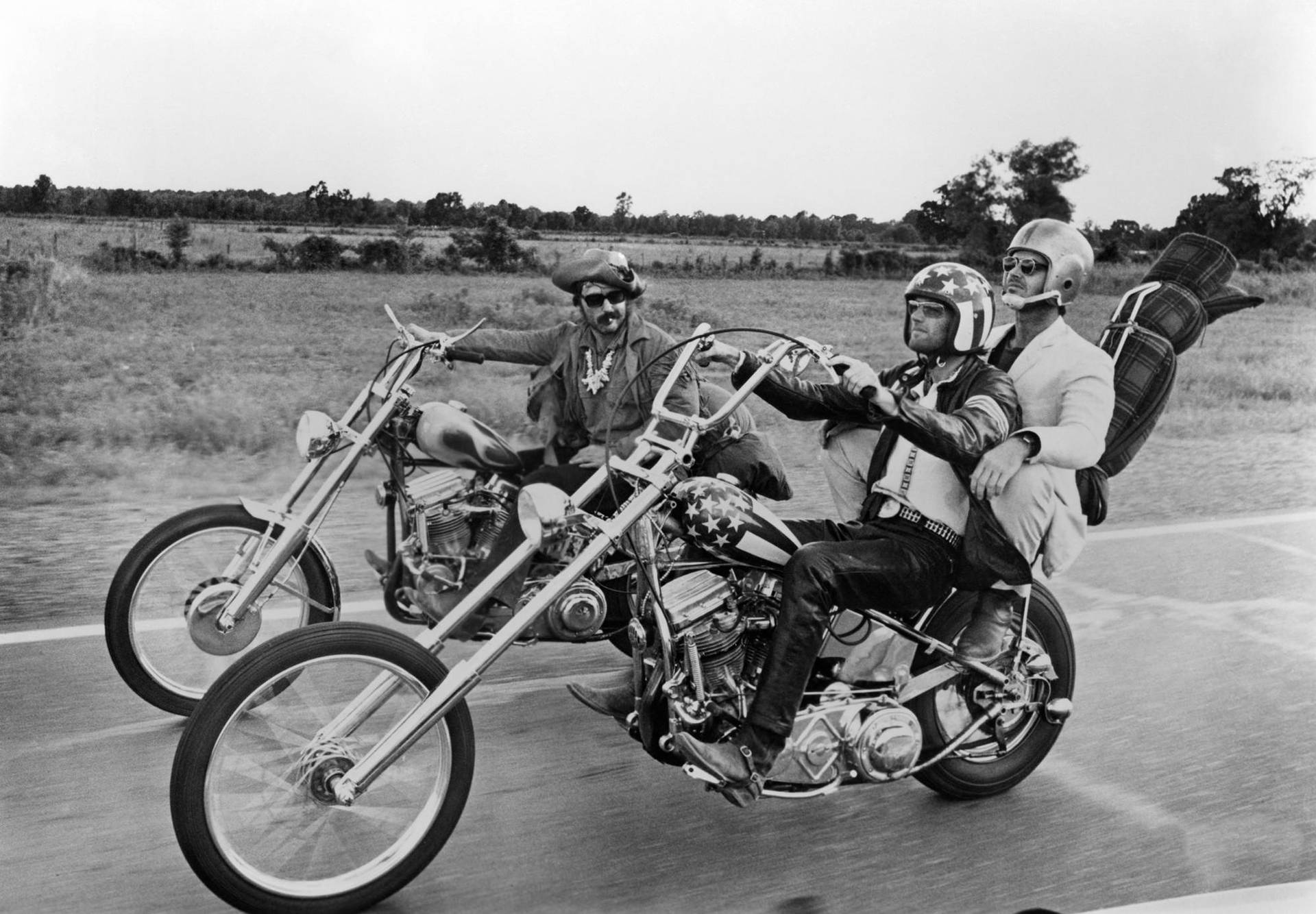 Dennis Hopper Easy Rider Vintage Photograph Background