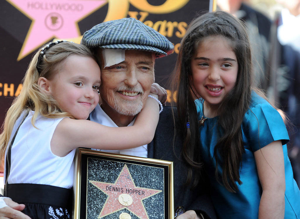 Dennis Hopper With Galen And Violet