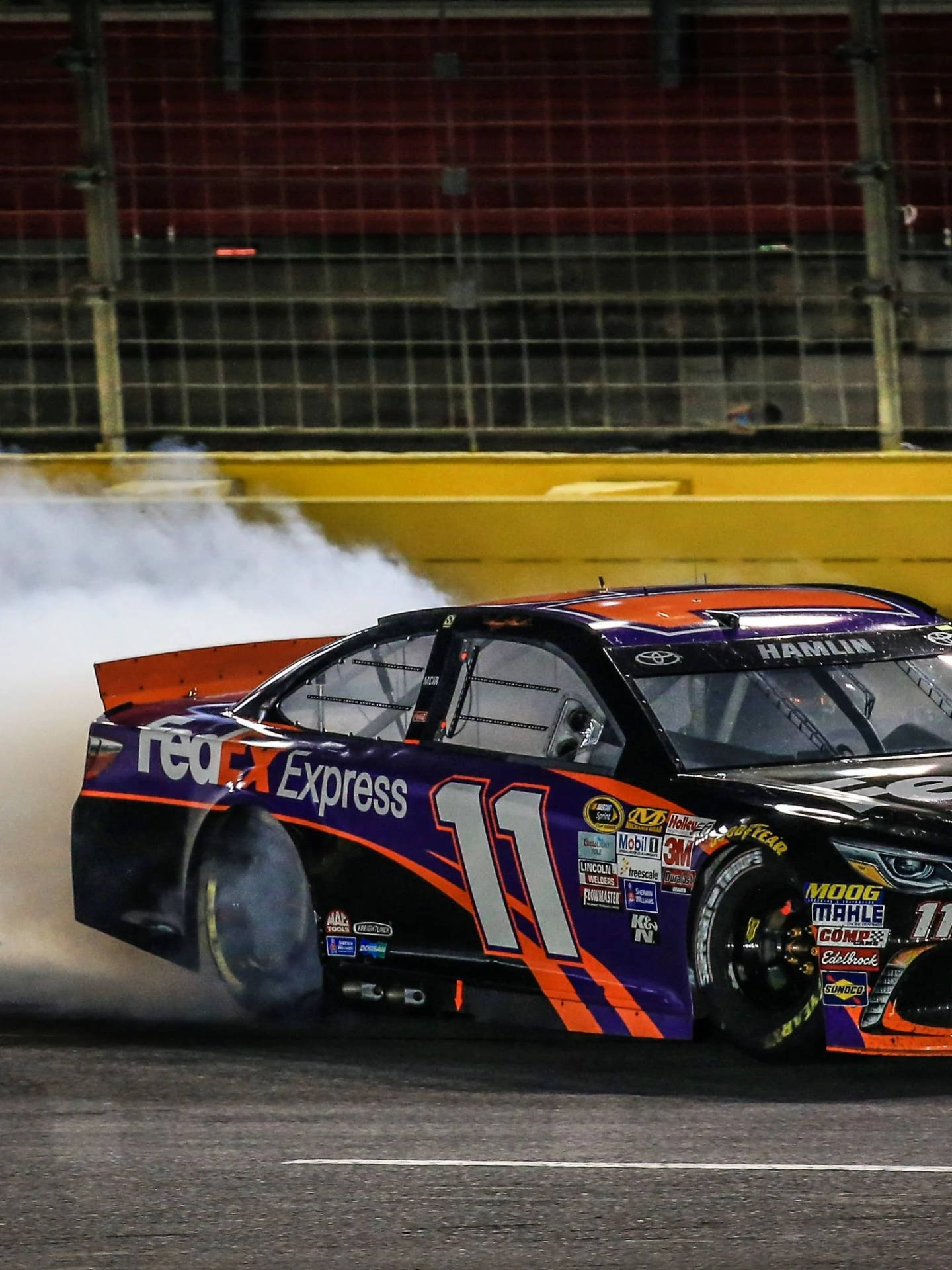 Denny Hamlin Blue And Orange Car