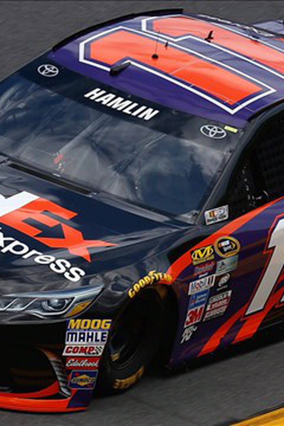 Denny Hamlin Race Car Details Background