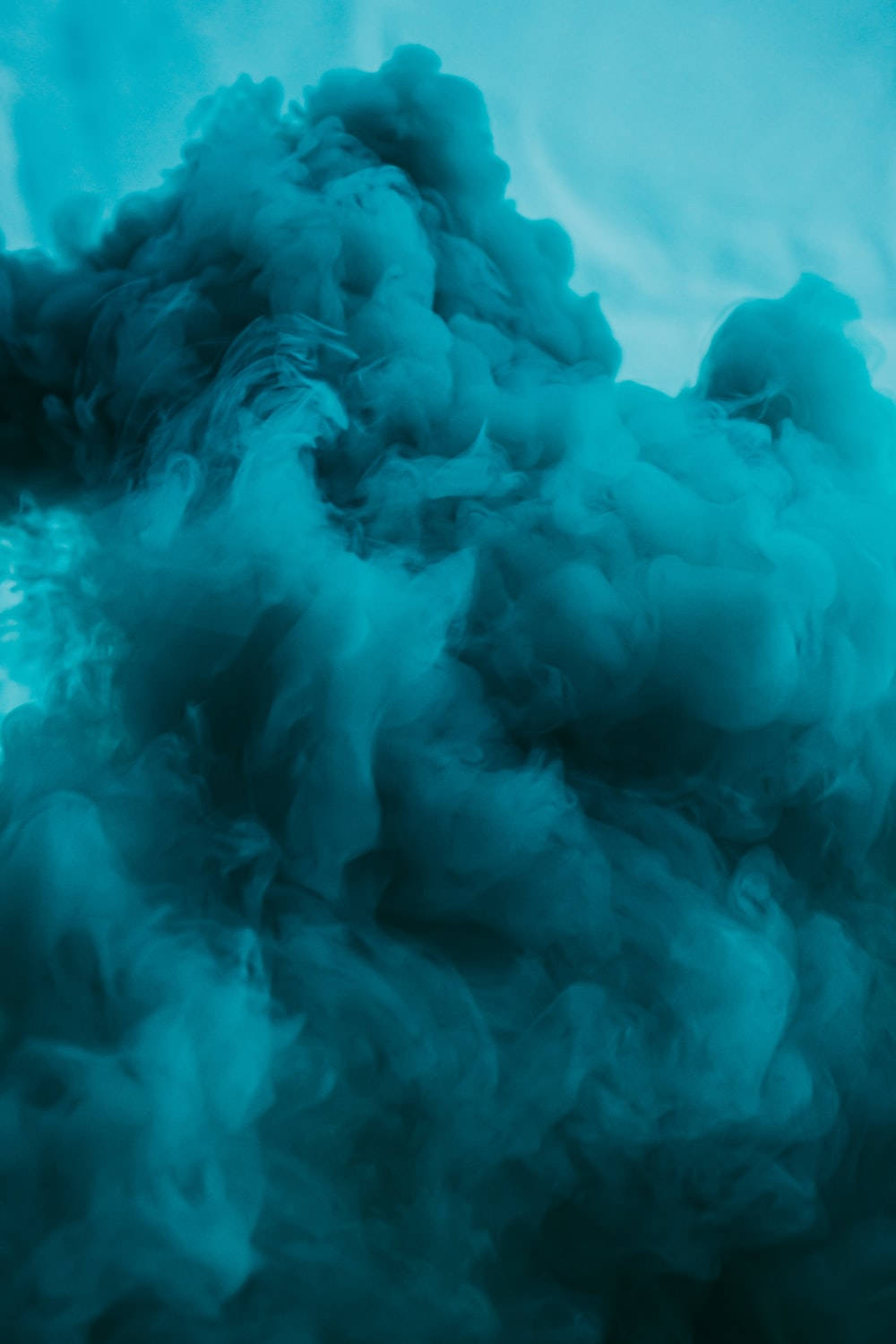 Dense Blue Smoke Background