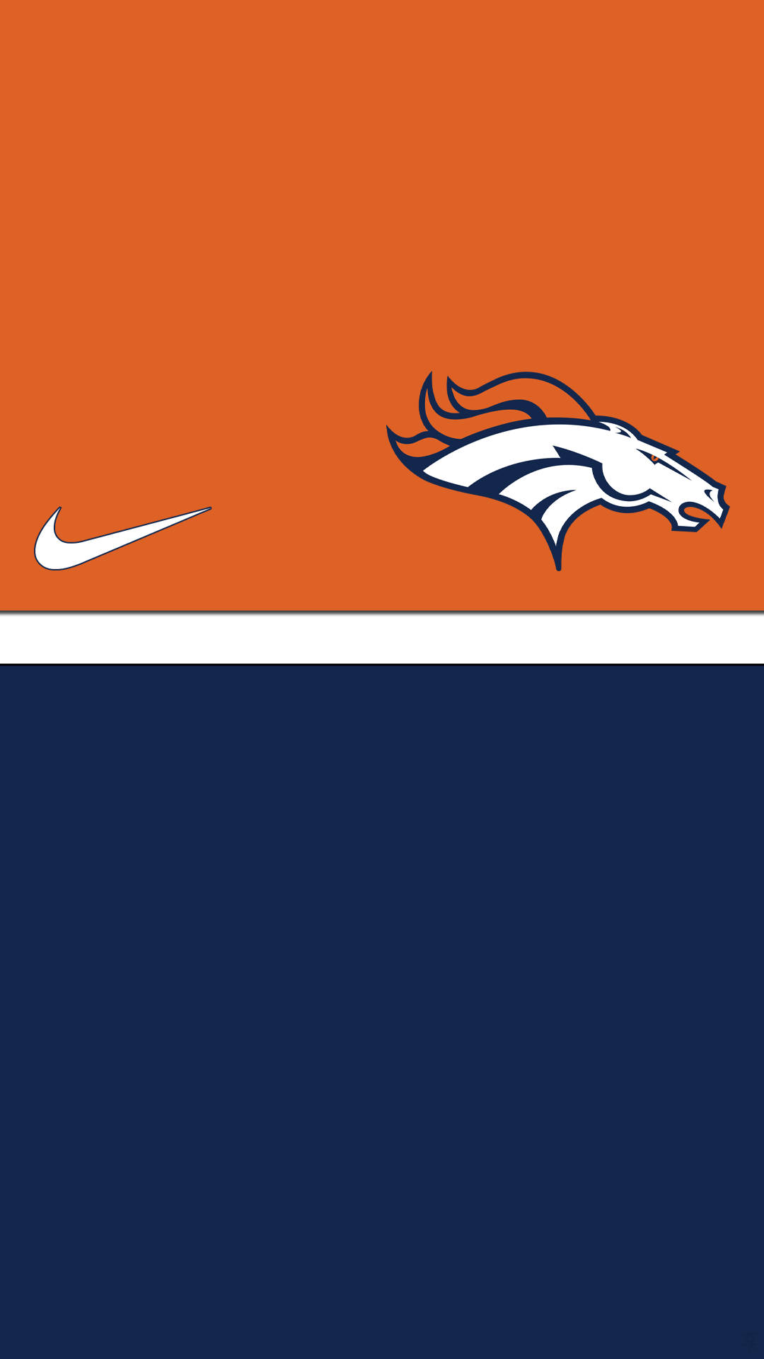Denver Broncos Blue Orange Iphone Background
