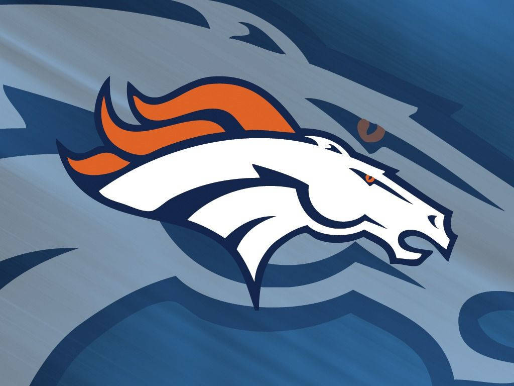 Denver Broncos Blue With Horse Overlay Background