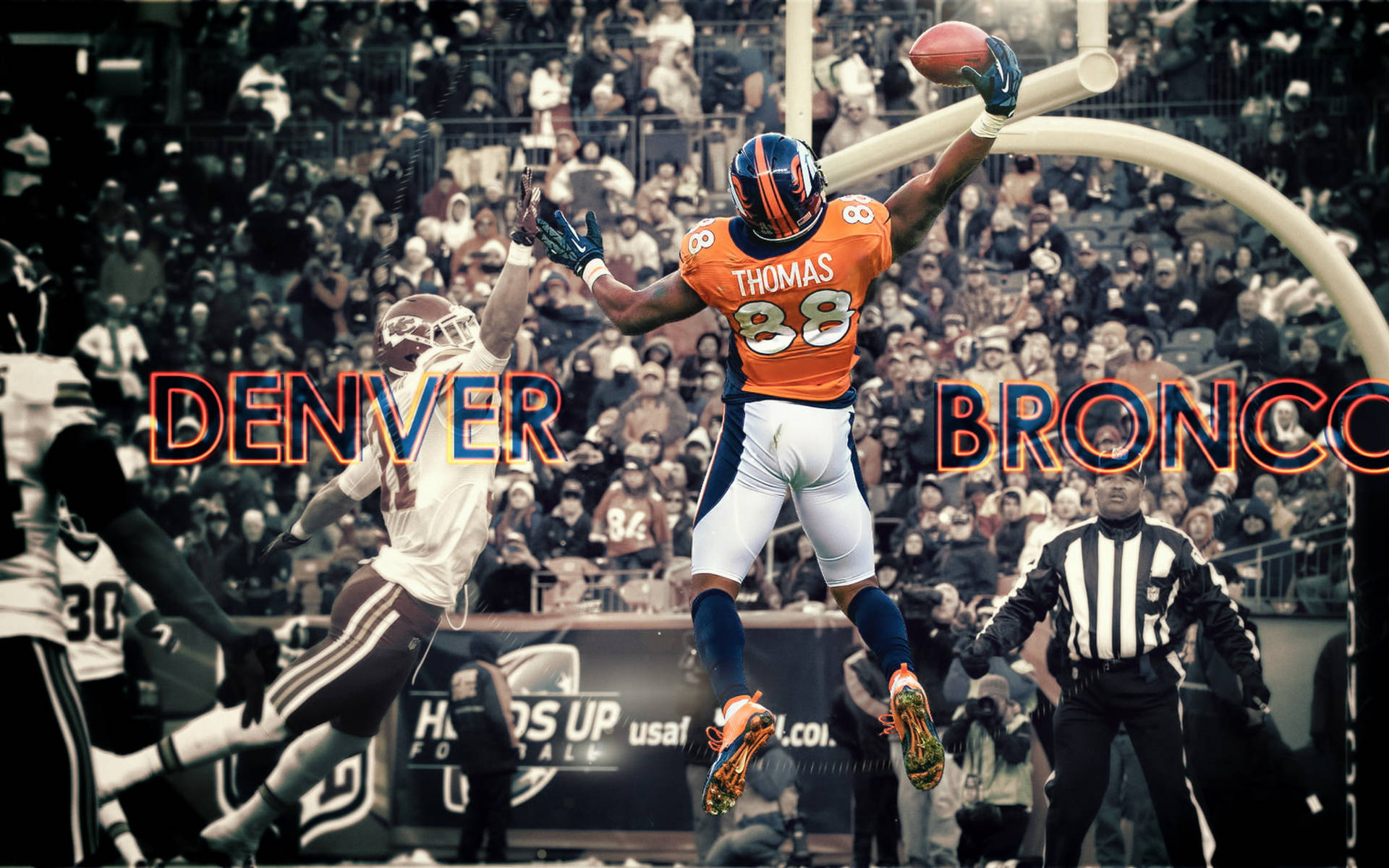 Denver Broncos Fan Art Background