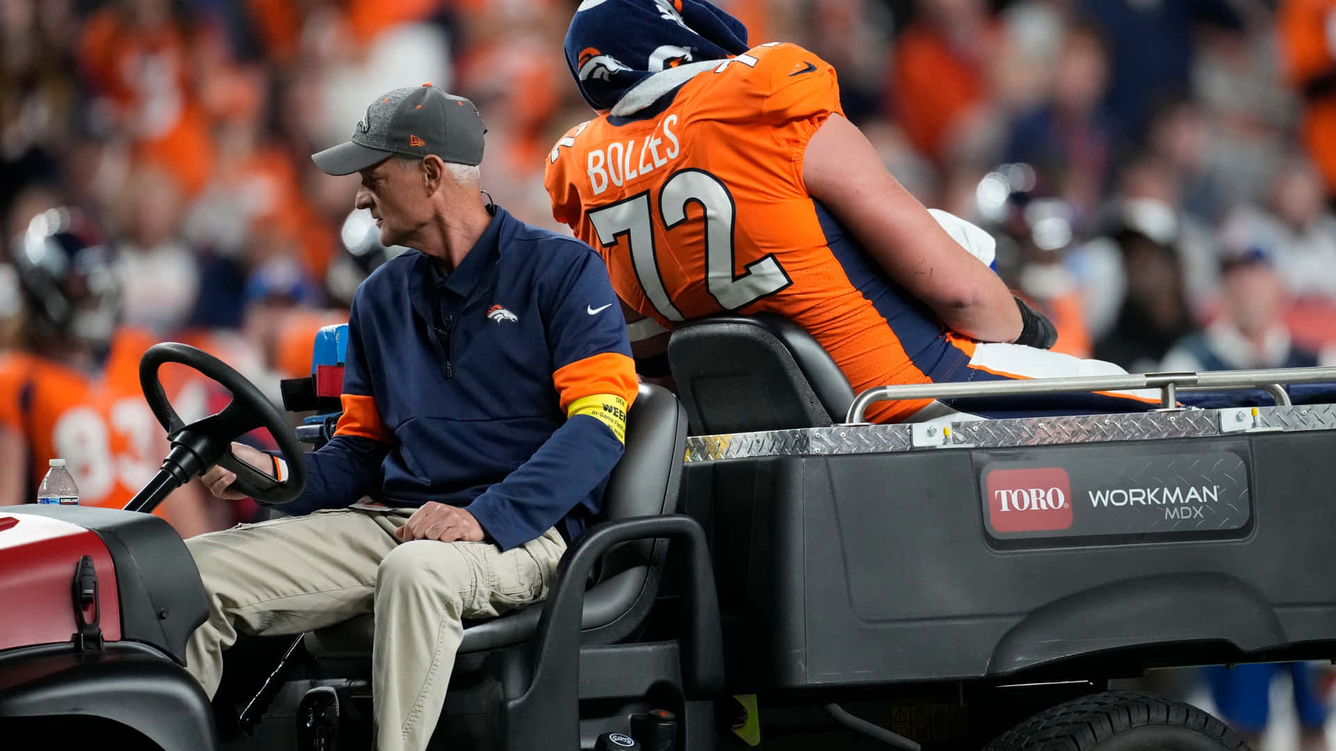 Denver Broncos Garett Bolles Injured Background