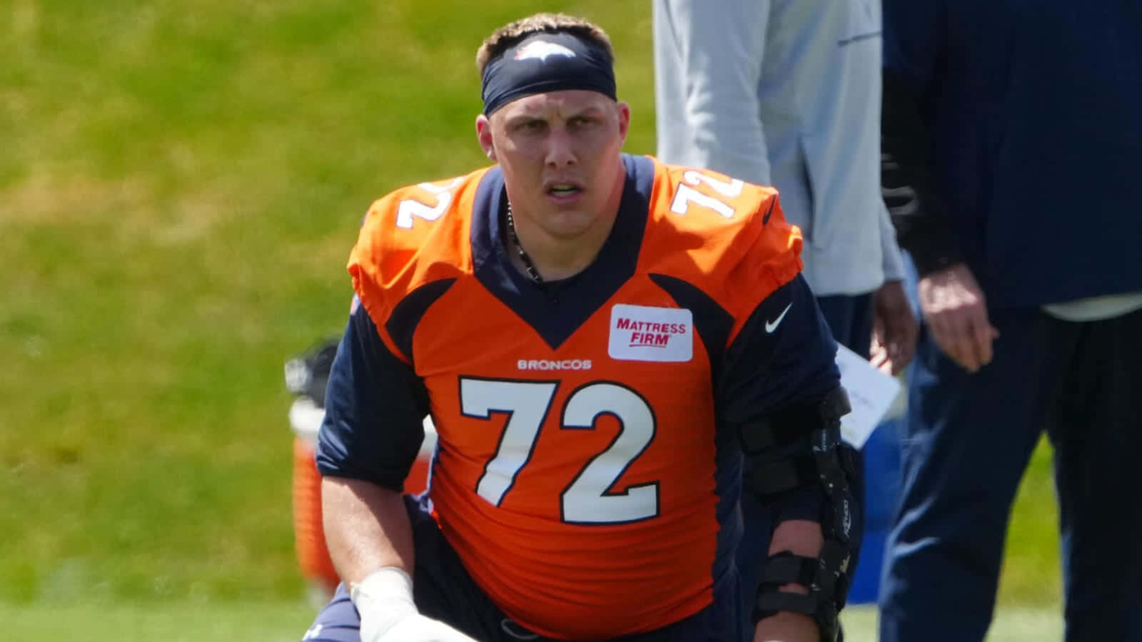 Denver Broncos Garett Bolles Without Helmet Background