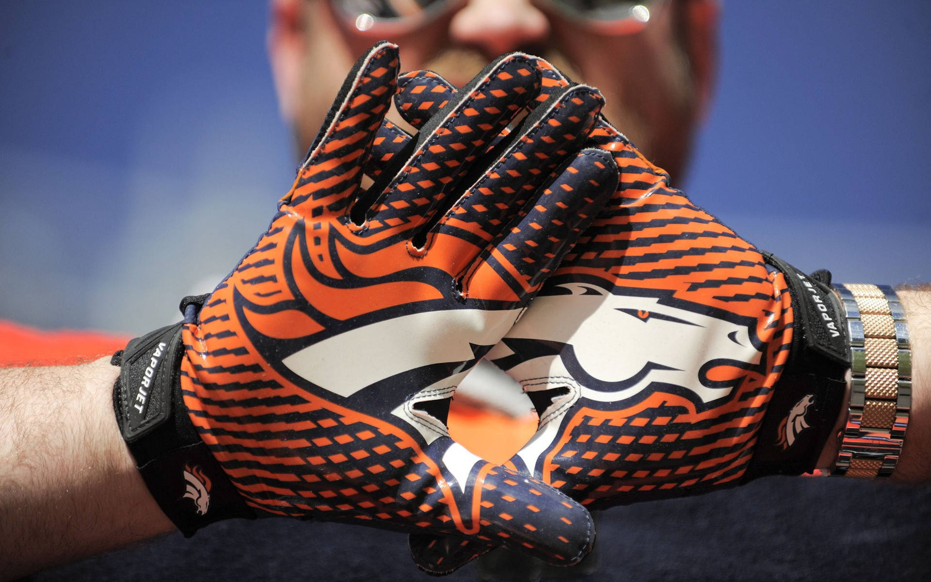 Denver Broncos Glove Design Background