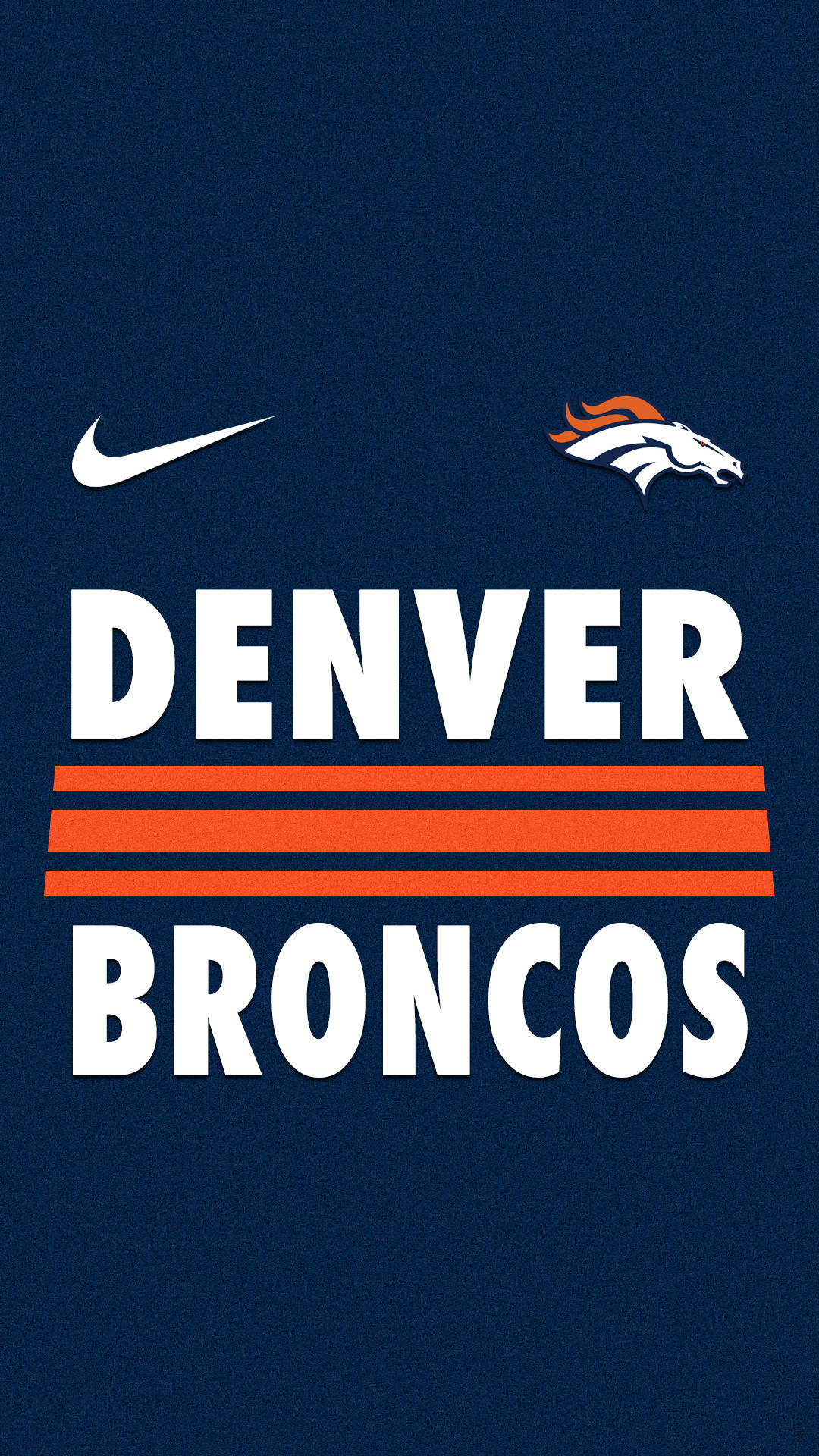 Denver Broncos Iphone With Nike Logo Background