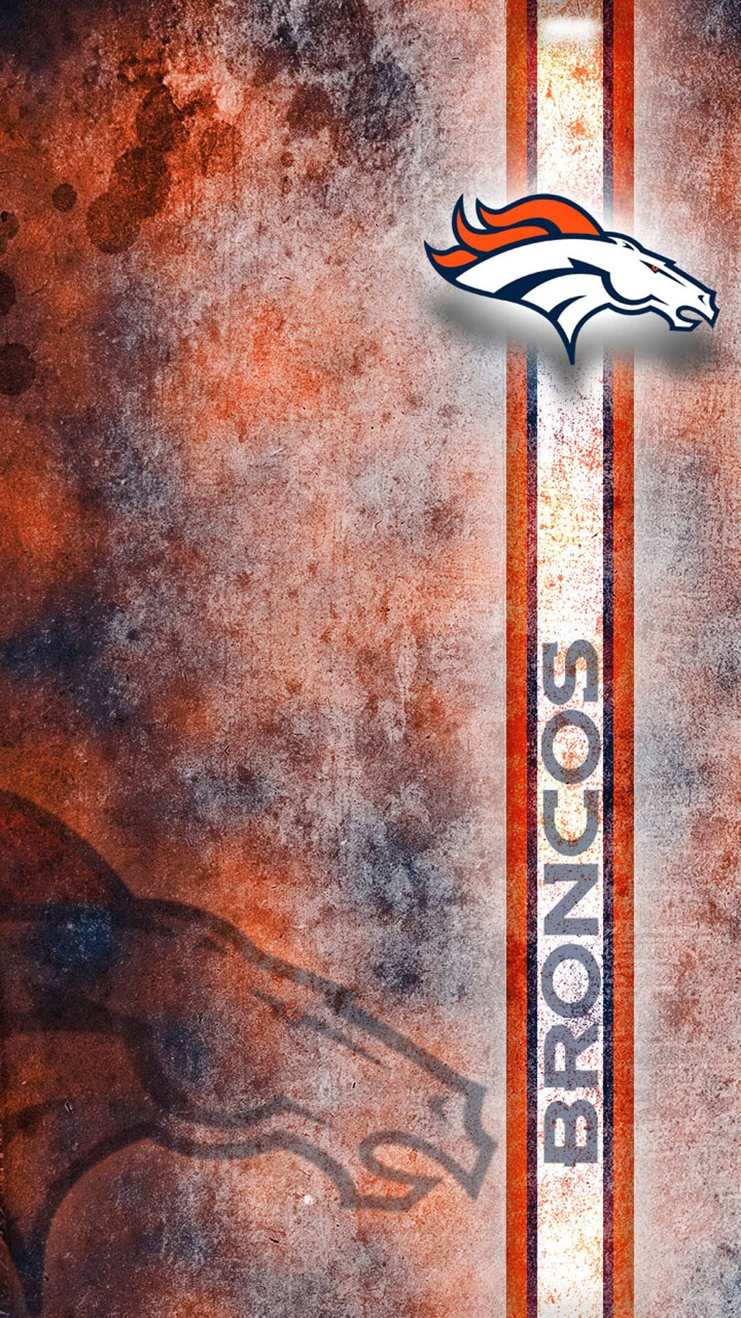 Denver Broncos Line Logo Iphone Background