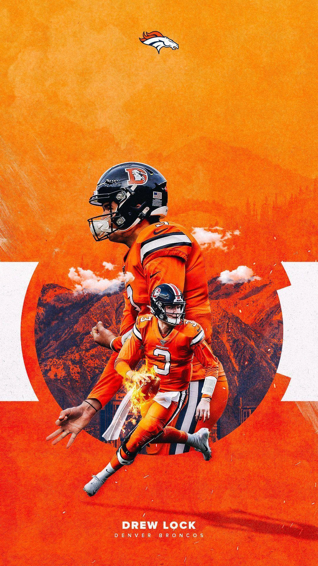 Denver Broncos Player Side View Iphone Background