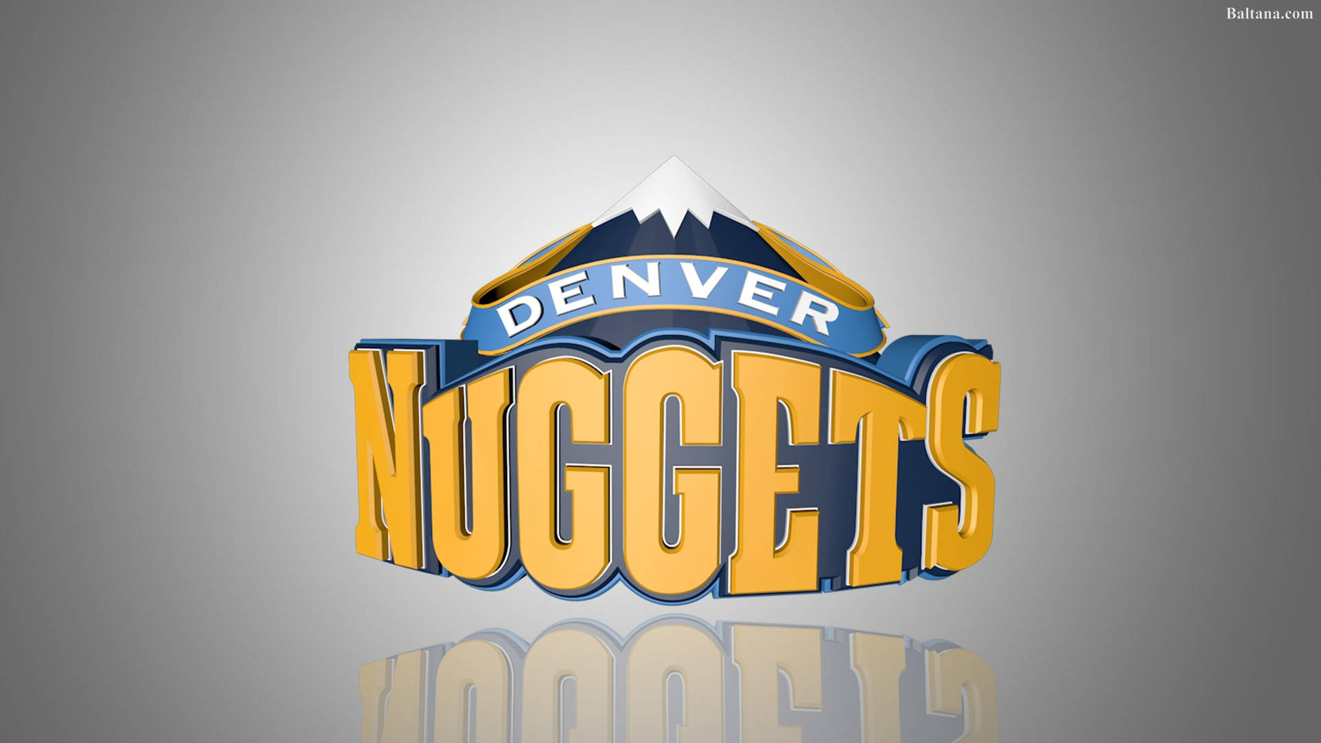 Denver Nuggets Logo In 3d Background