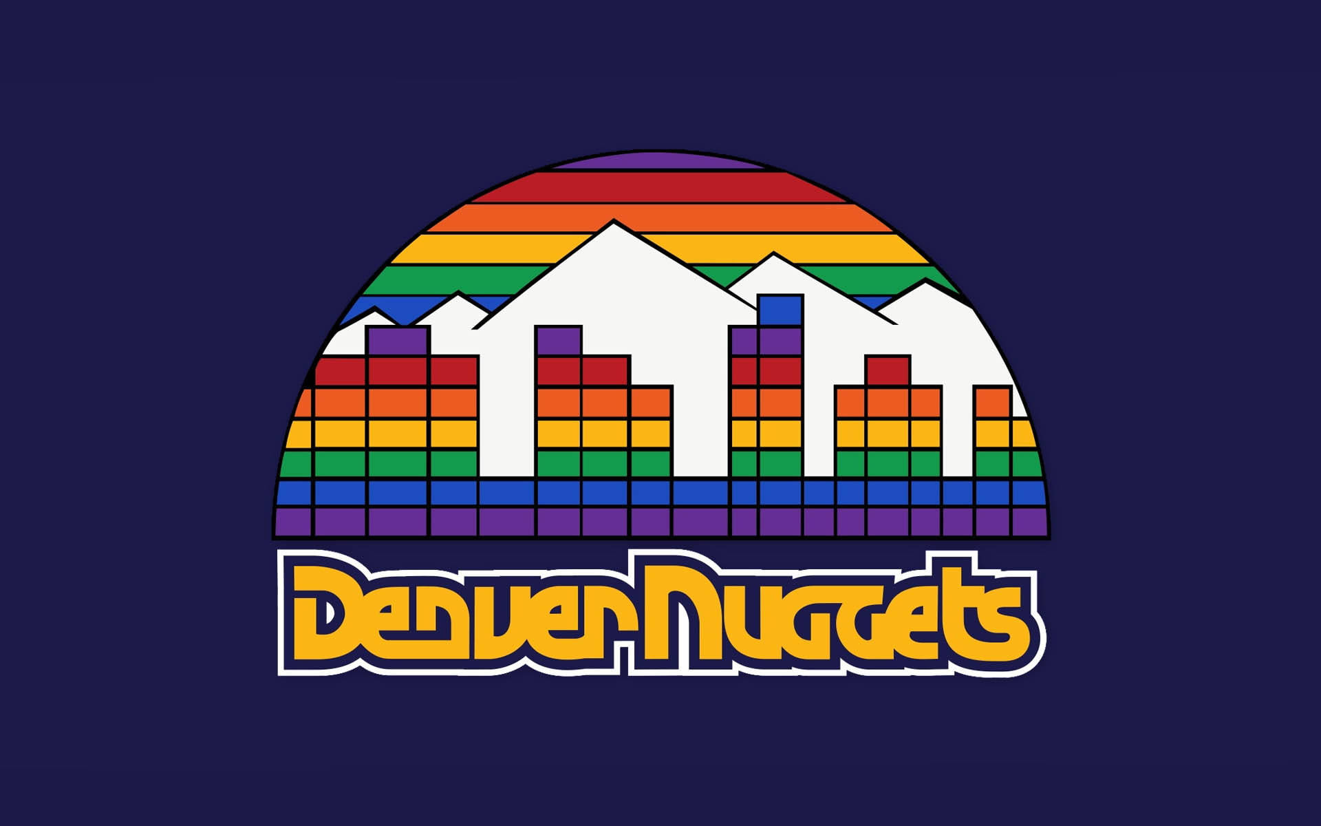 Denver Nuggets Vintage Logo Background