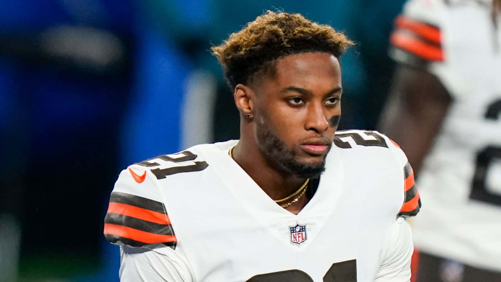 Denzel Ward Against New York Giants Background