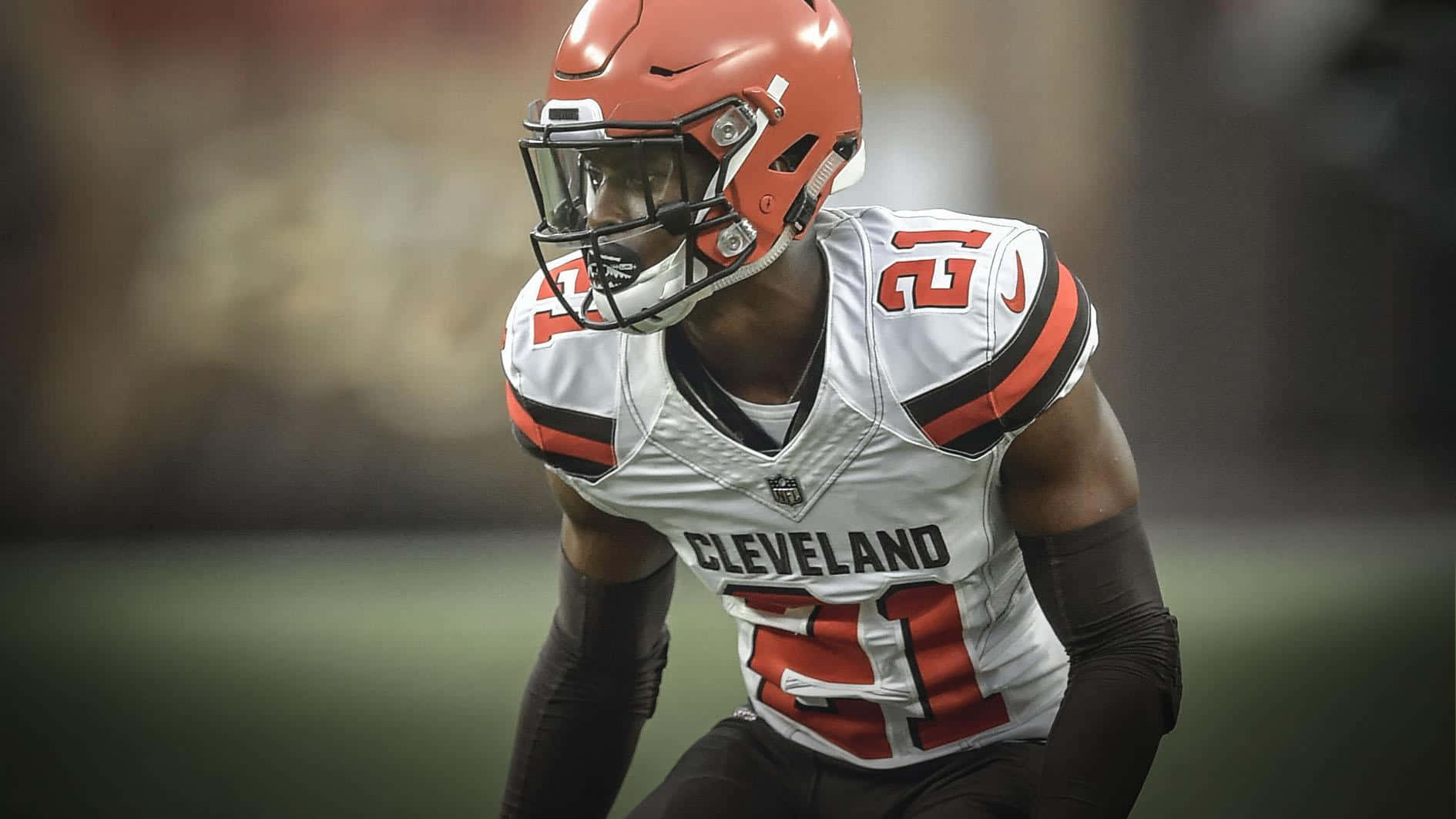 Denzel Ward Cleveland Browns Vignette Background