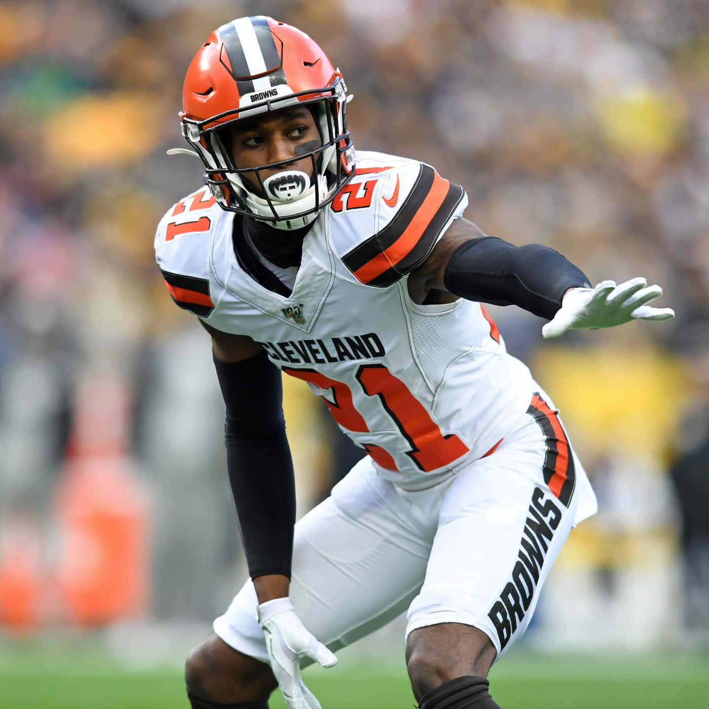 Denzel Ward Cleveland Browns Vs. Pittsburgh Steelers Background