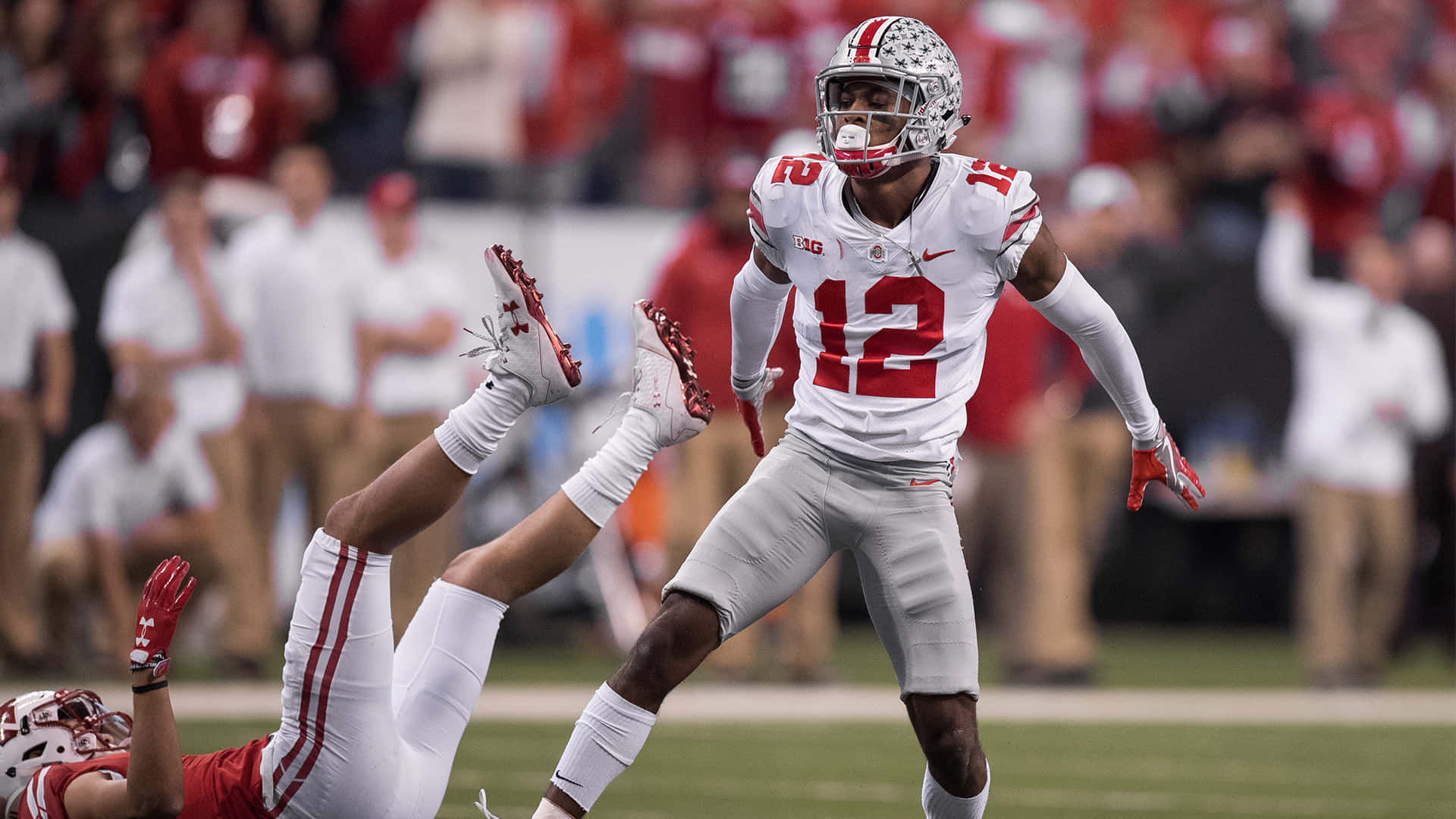 Denzel Ward Ohio State Buckeyes Vs. Wisconsin Badgers Background