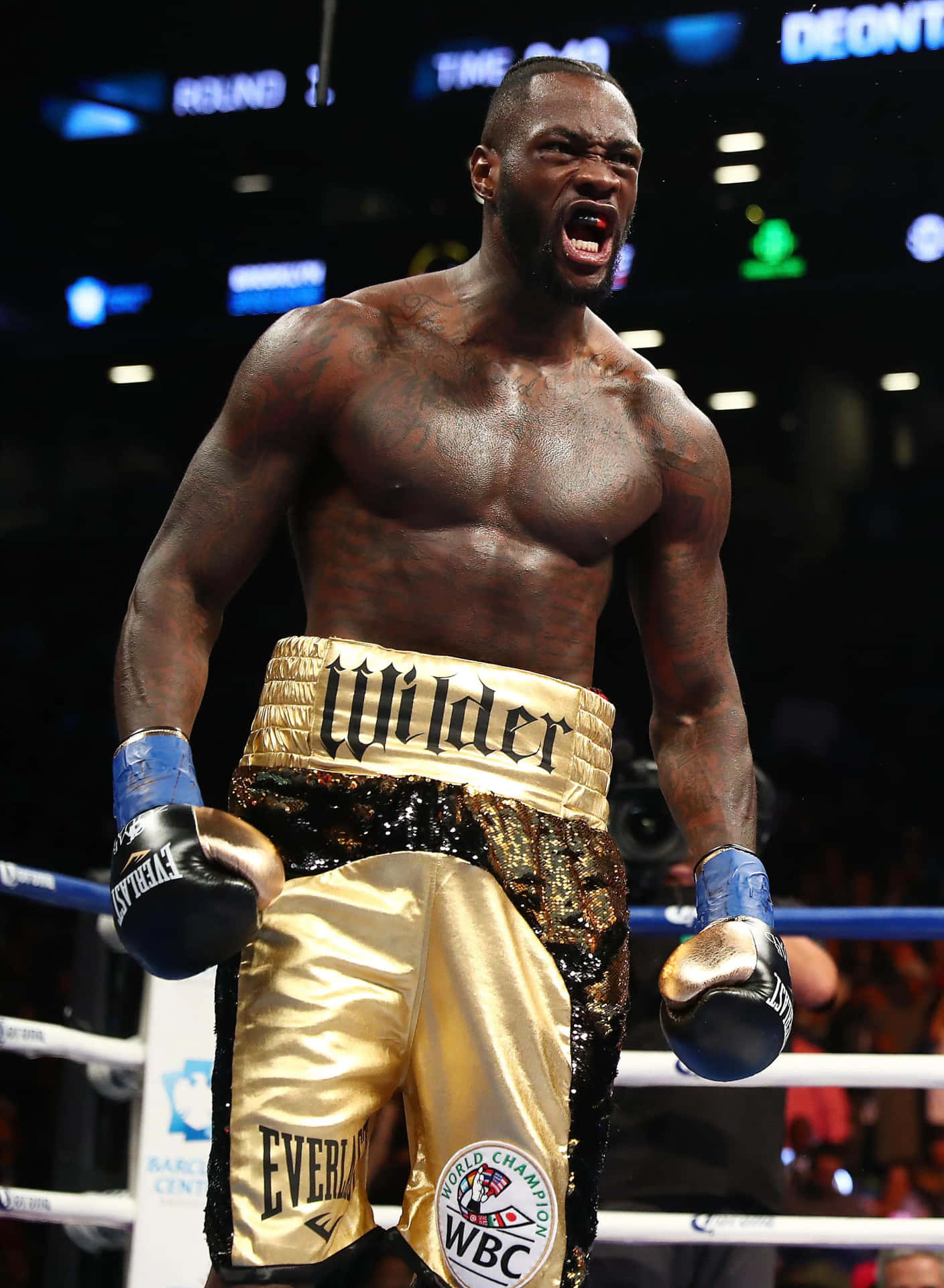Deontay Wilder Victory Roar Background
