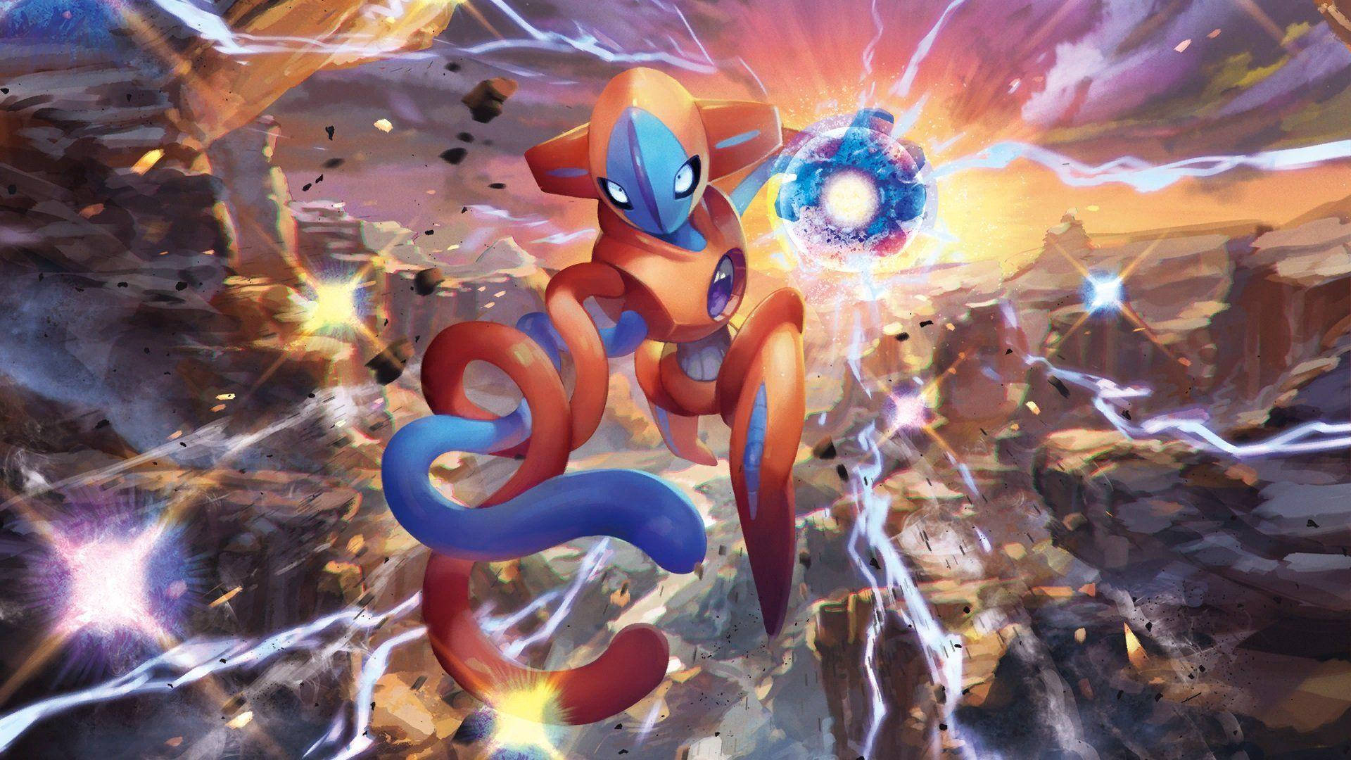 Deoxys Attacking Background