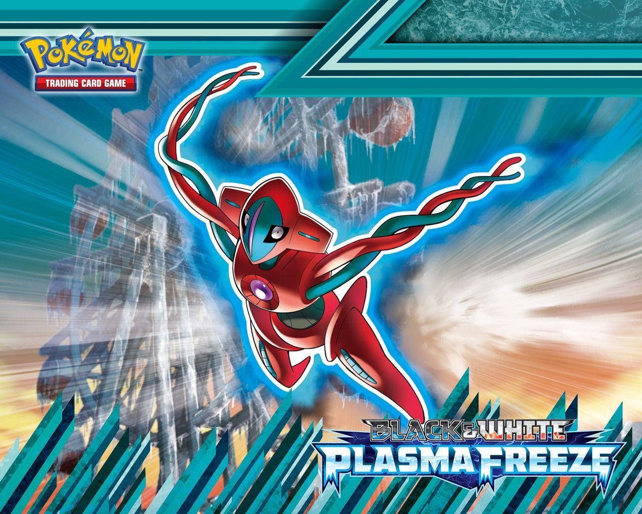 Deoxys In Pokemon Trading Card Game Background
